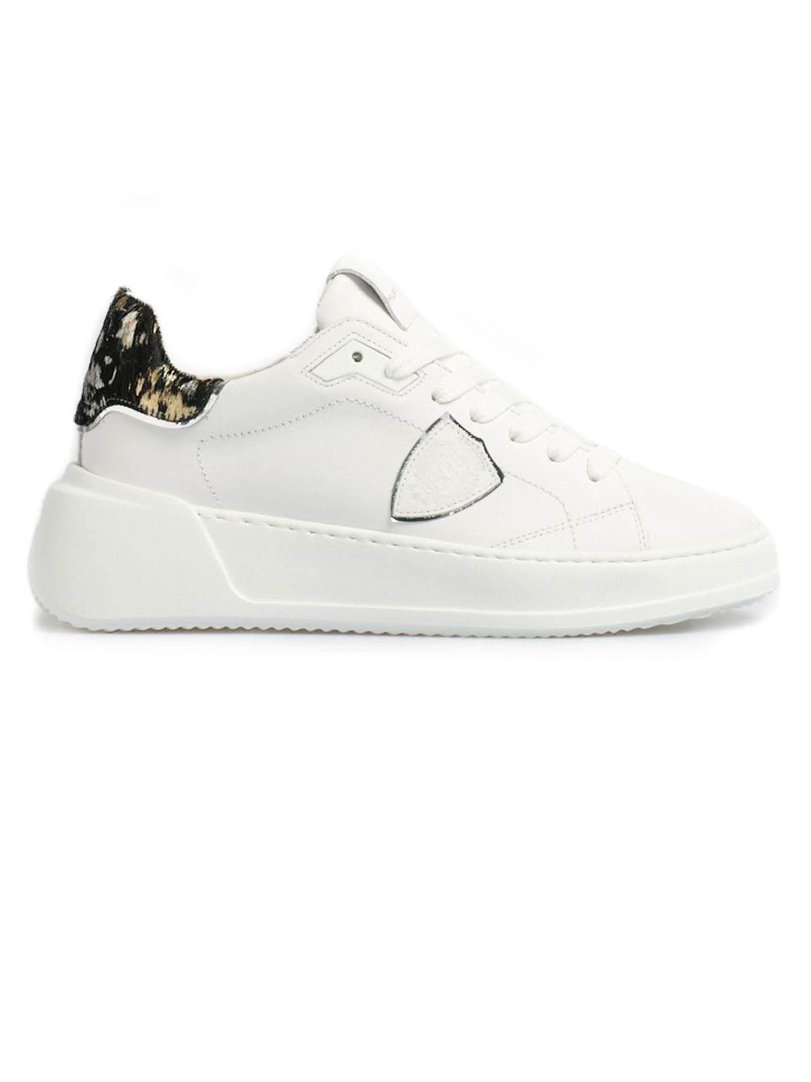 Tres Temple Sneaker White And Animalier