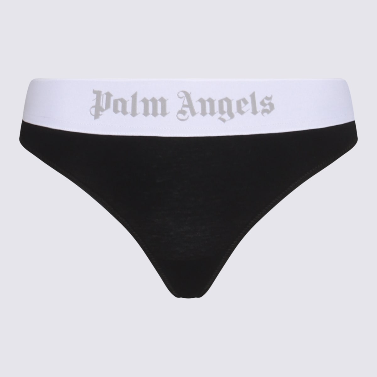 Shop Palm Angels Black Cotton Brief