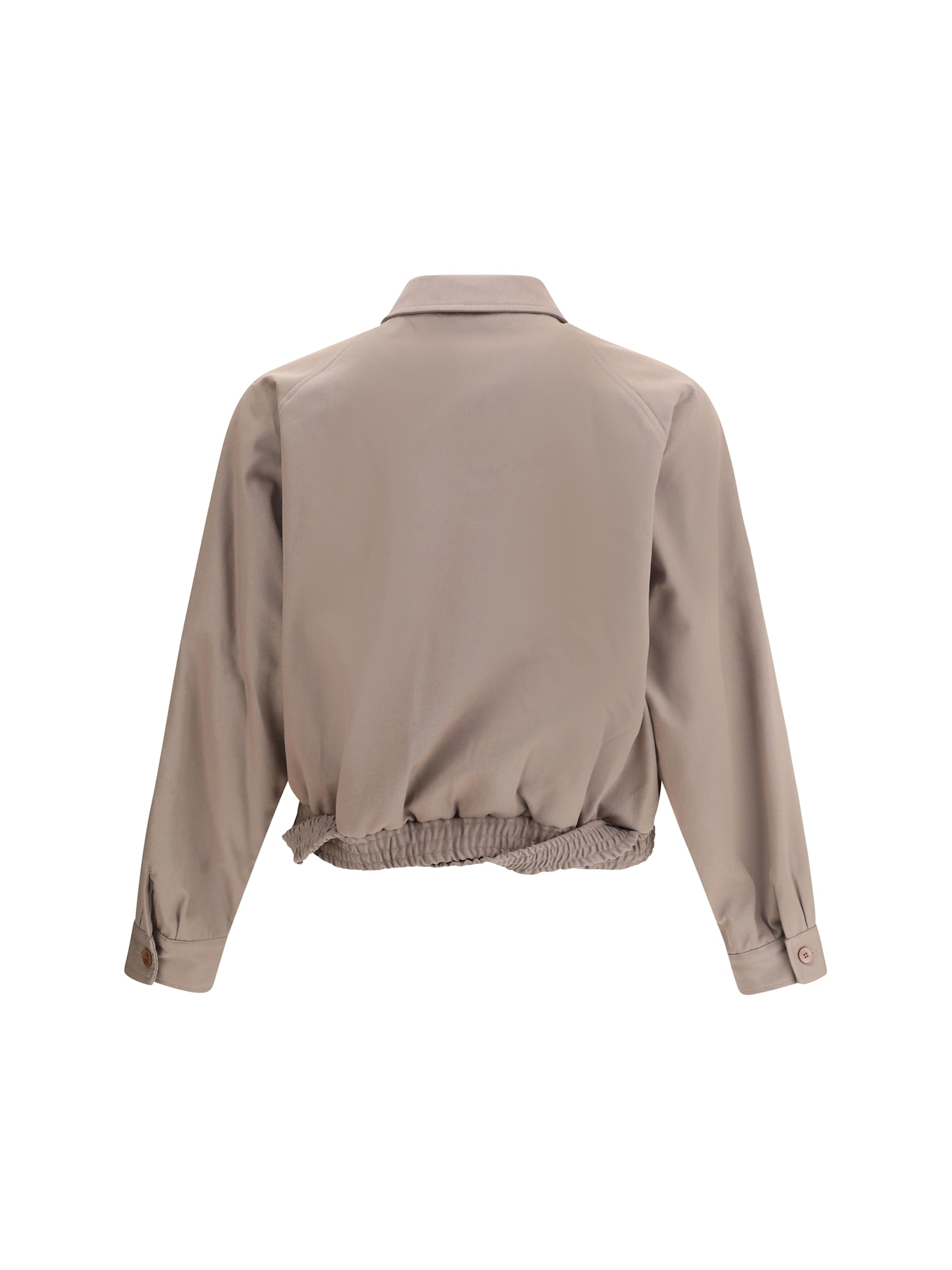 Magliano Front Zip Lounge Jacket In Brown