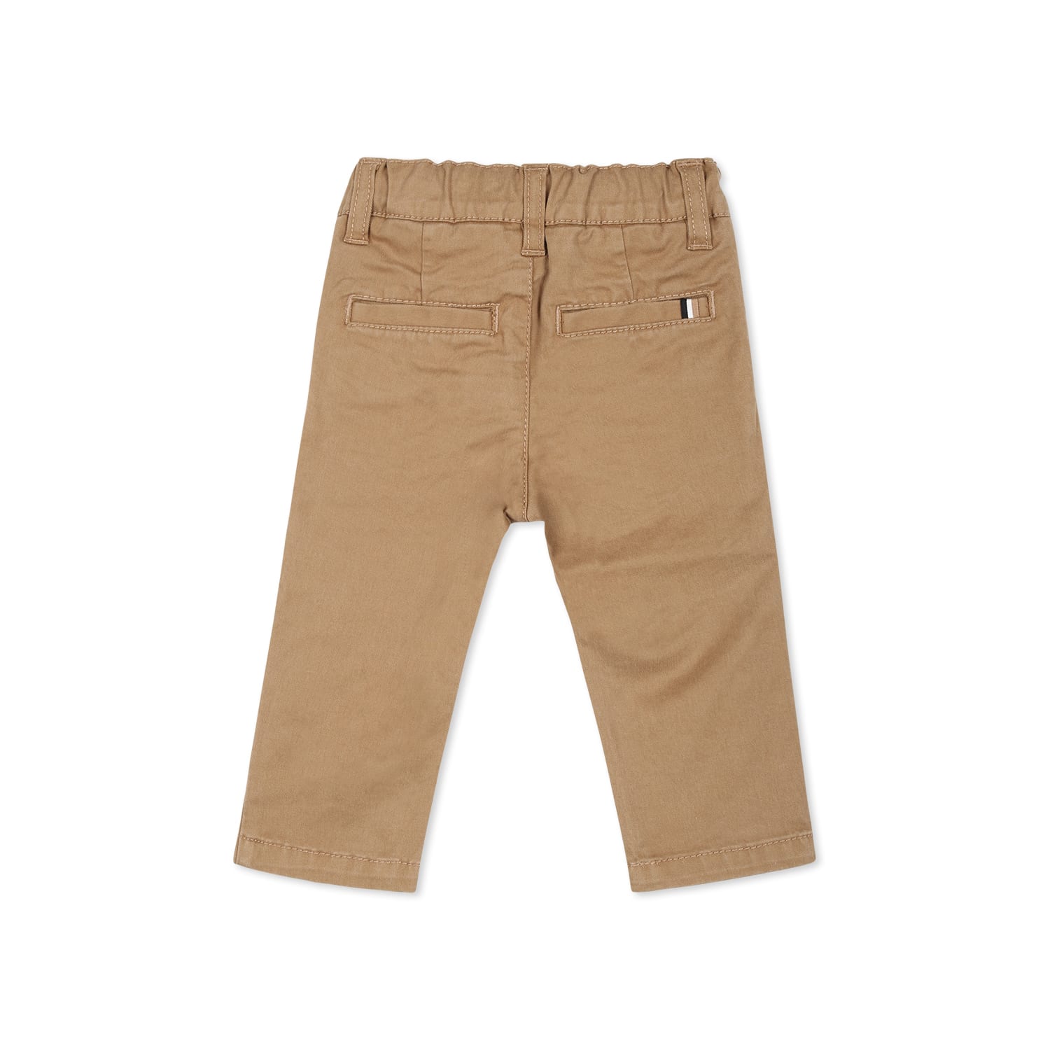 Hugo Boss Brown Trousers For Baby Boy With Logo In Brown