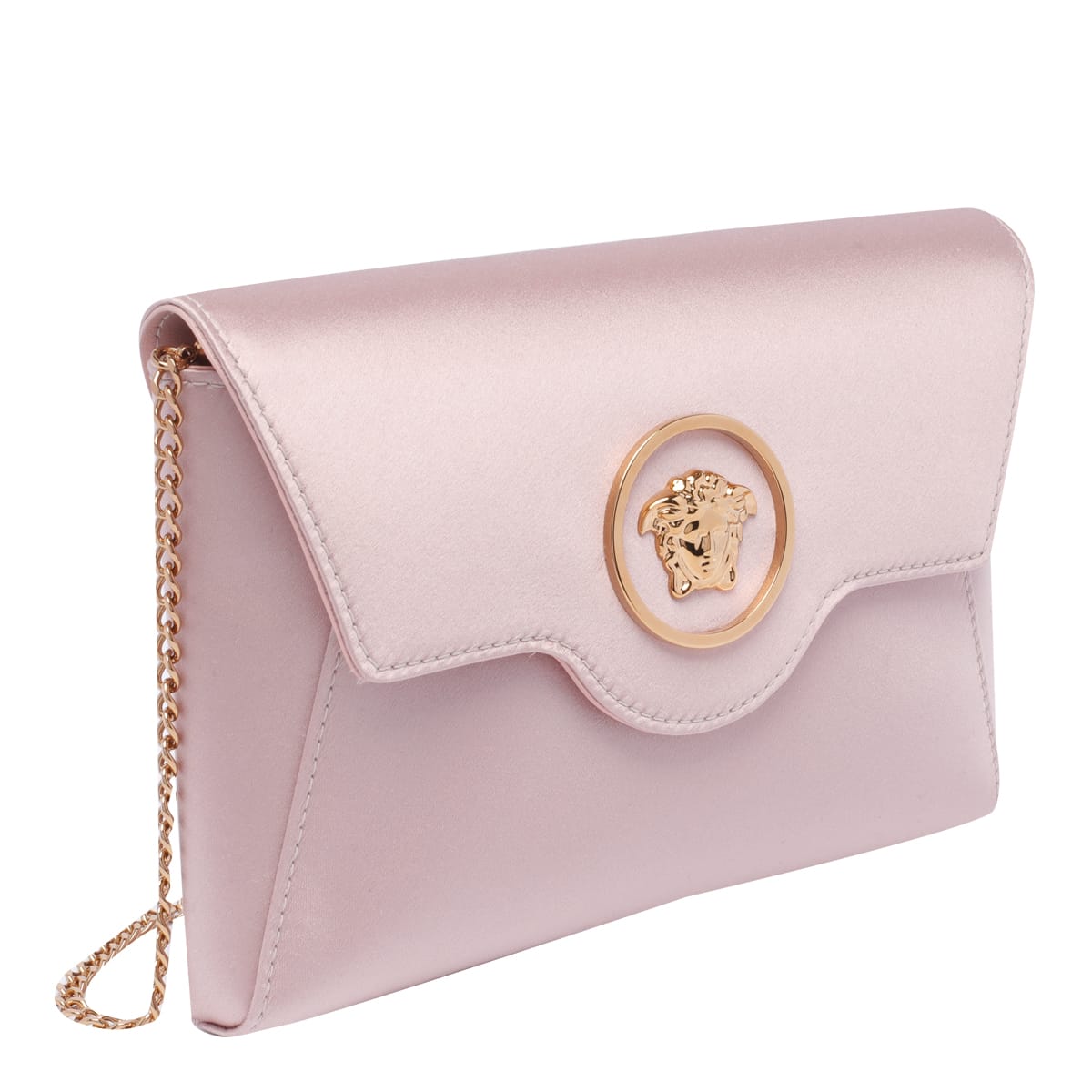 Shop Versace Mini Medusa Handbag In Pink