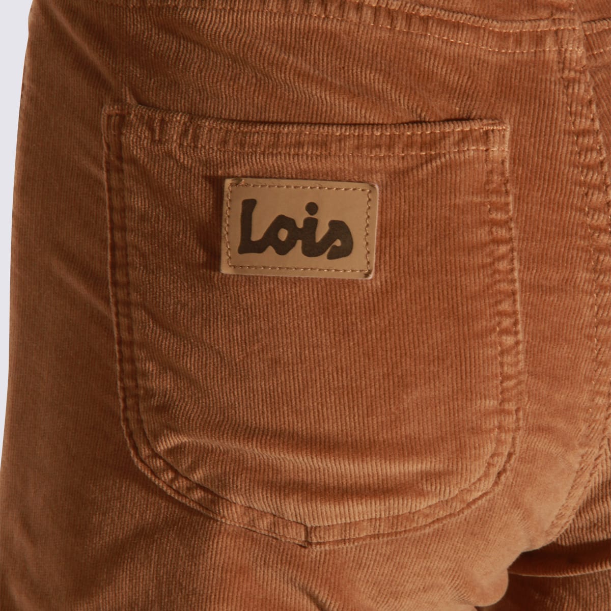 Lois Tobacco Cotton Jeans In Brown