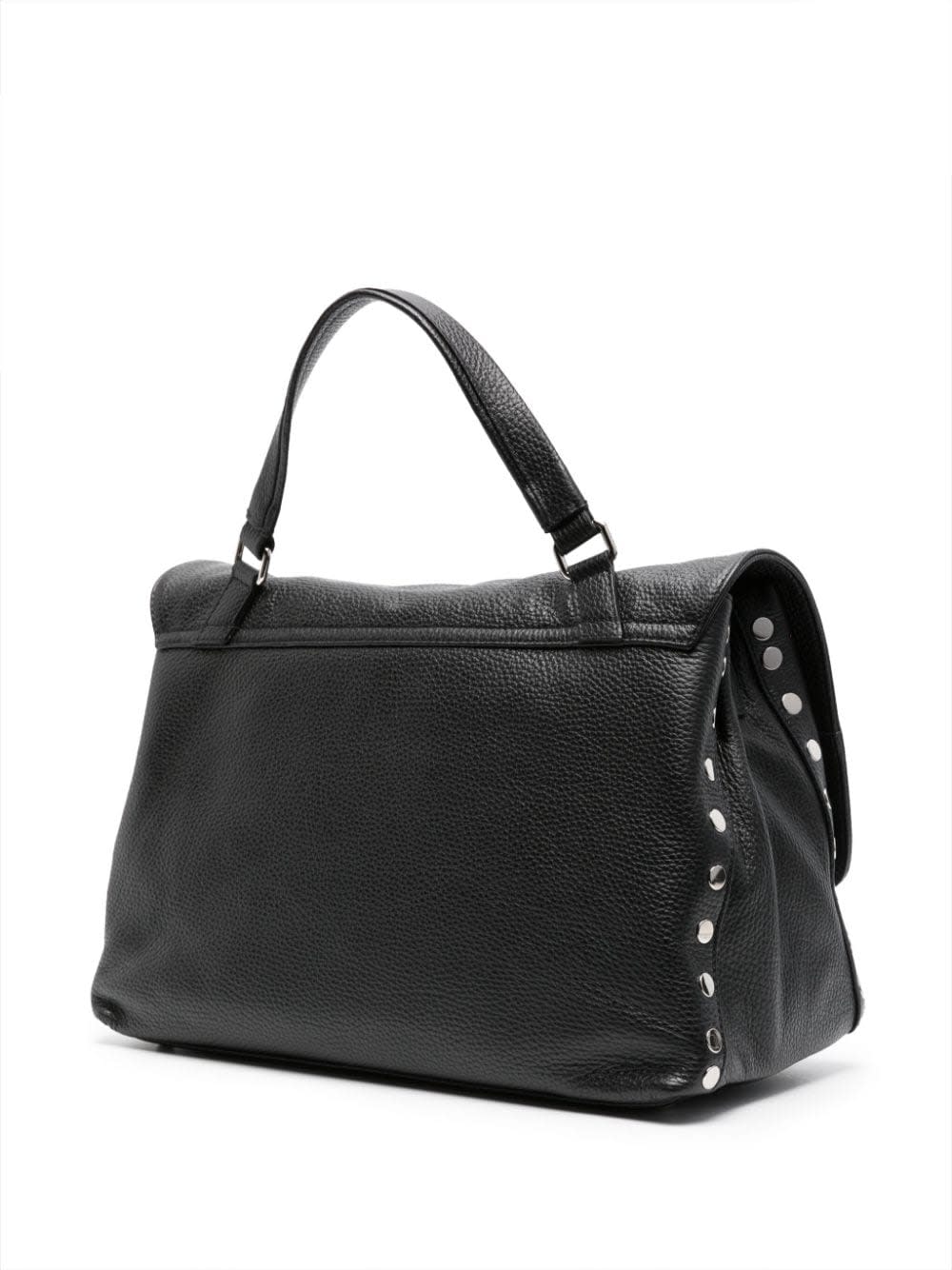 Zanellato Shoulder Bag With Stud Embellishment And Top Handle In Black