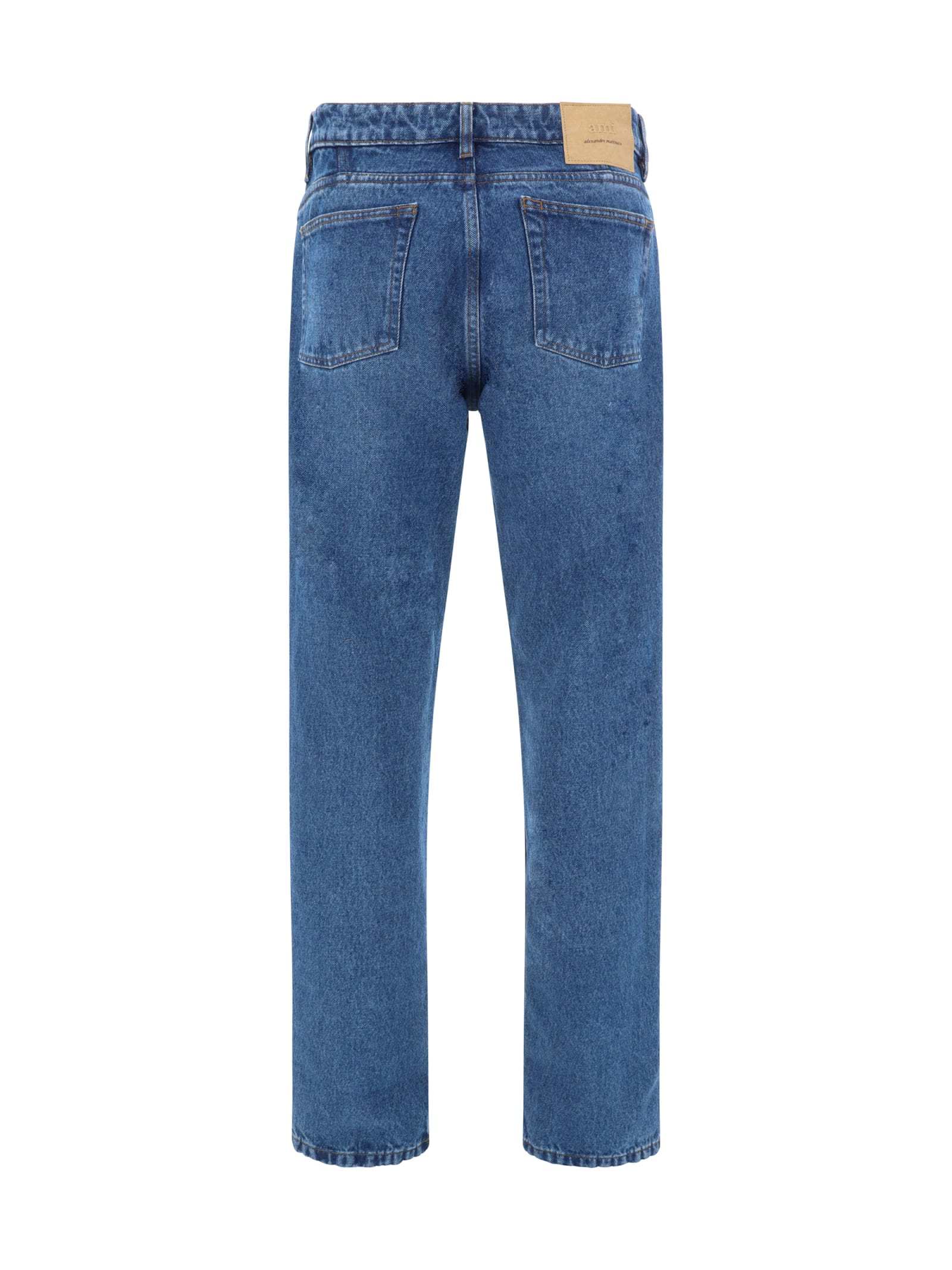 Shop Ami Alexandre Mattiussi Jeans In Used Blue