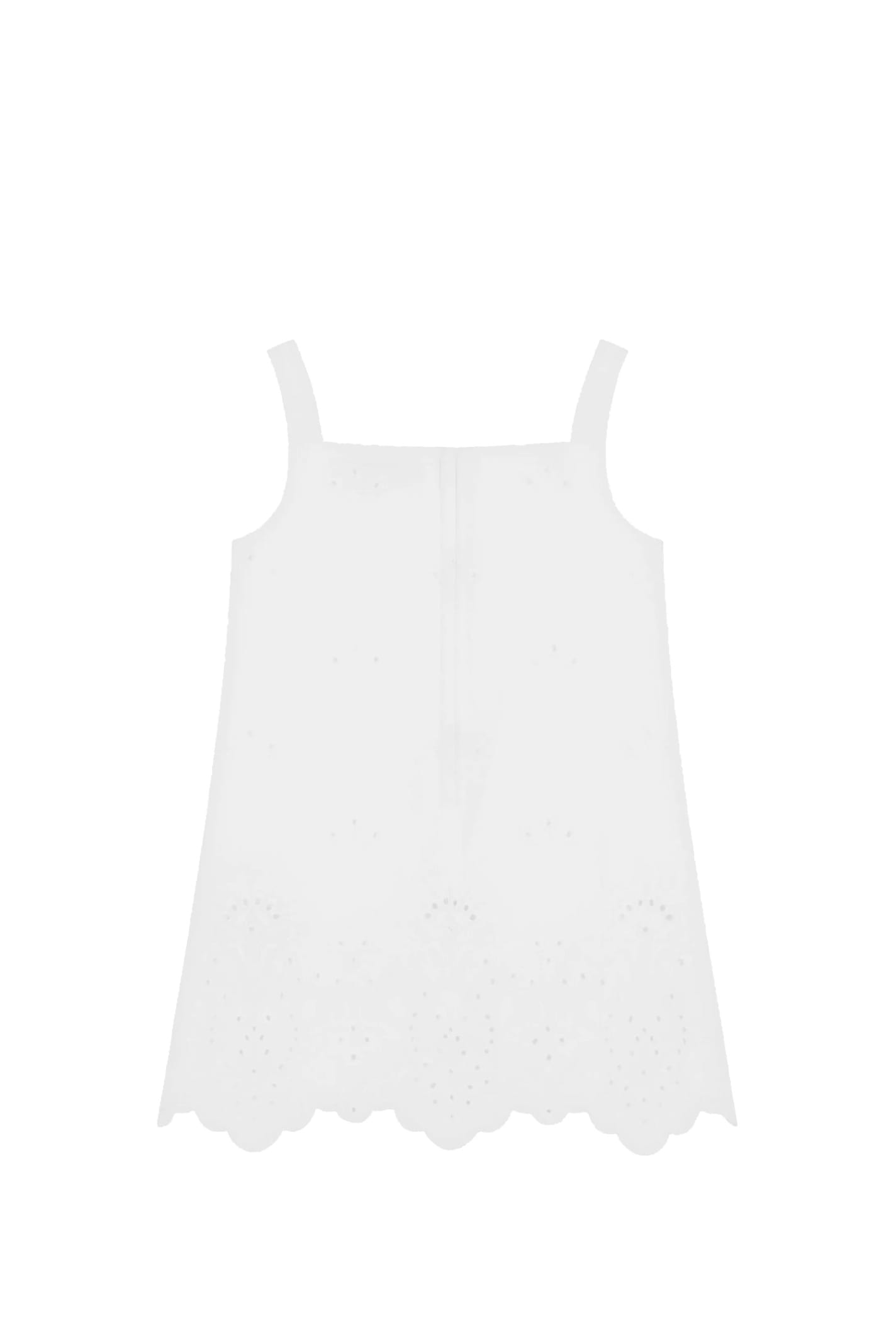Shop Dolce & Gabbana Short Dress In Poplin Embroidered Sangallo In White
