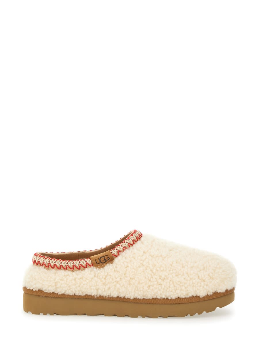 Ugg Tasman Maxi Curly 1158356-nat Slippers Womens Beige Sheepskin Slip On Gug183 In Multi