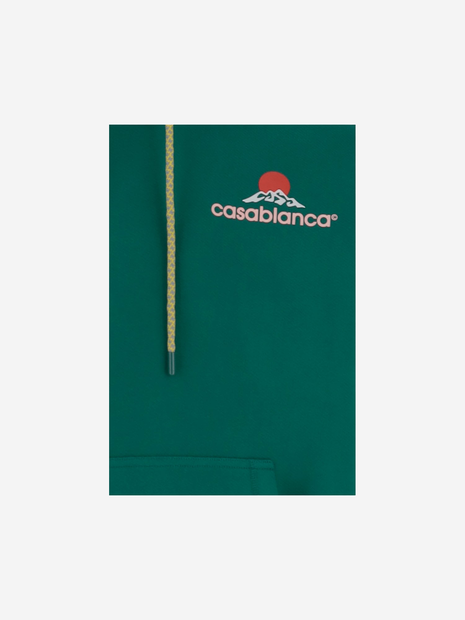 Casablanca Cotton Sweatshirt With Logo In Green