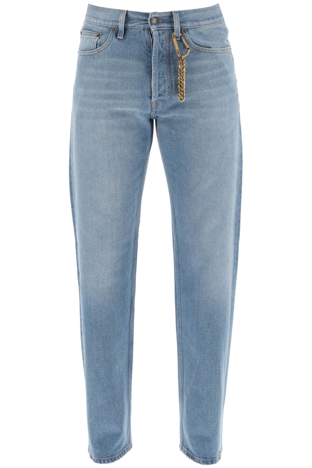 Shop Darkpark Larry Straight Cut Jeans In Blue