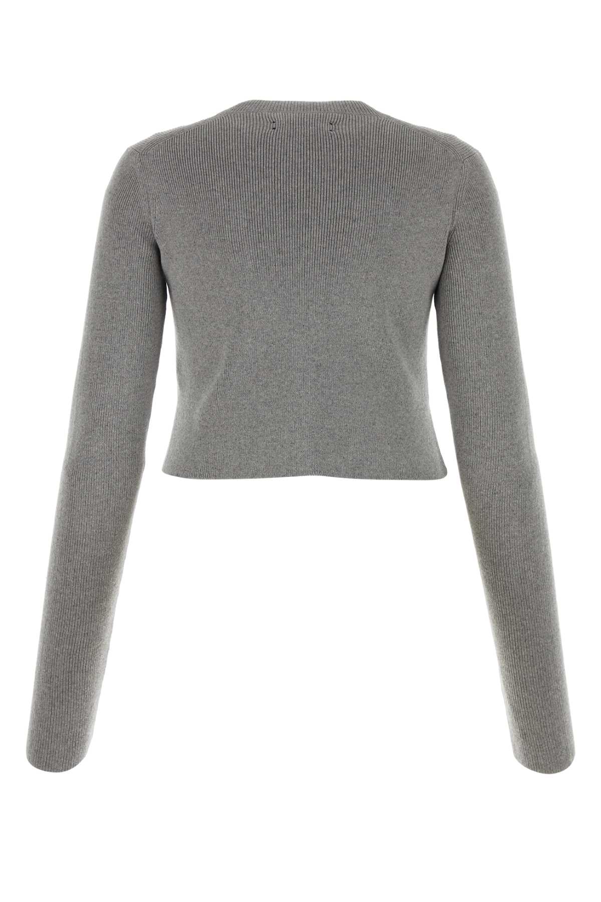 Shop Amiri Grey Cotton And Cashmere Sweater