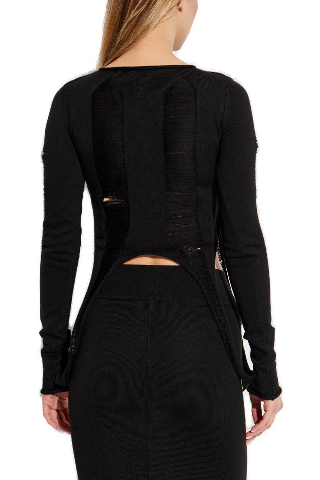 Rick Owens Tanja Distressed Virgin Wool Sweater