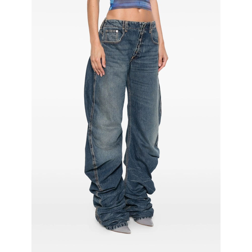 Jean Paul Gaultier Low-rise Jeans In Blue