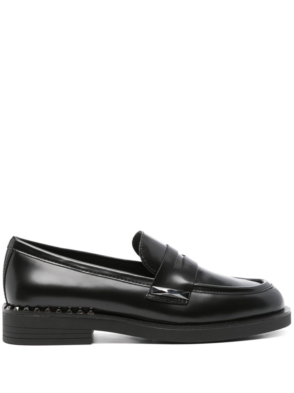 Shop Ash Whisperstu01 Loafer In Black