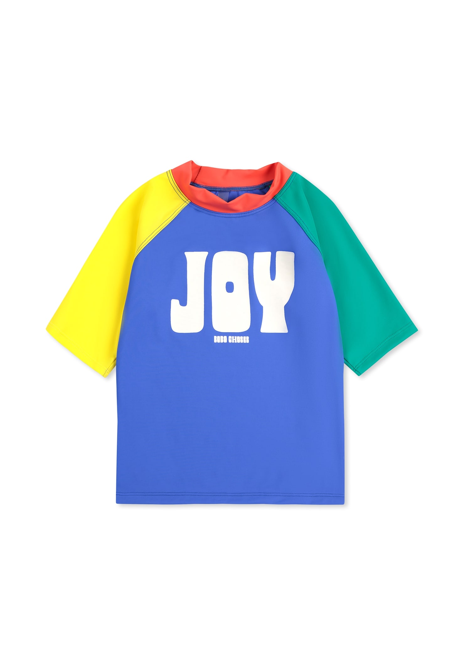 Bobo Choses Anti Uv Multicolor T-shirt For Boy With Writing In Multicolor