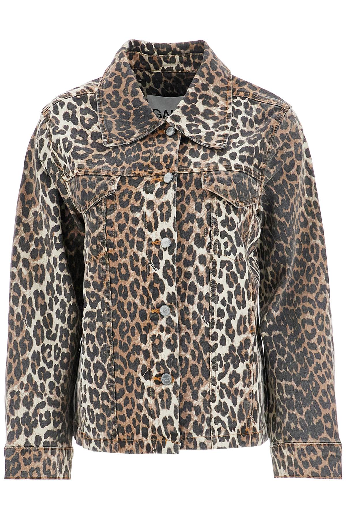 leopard Print Denim Jacket