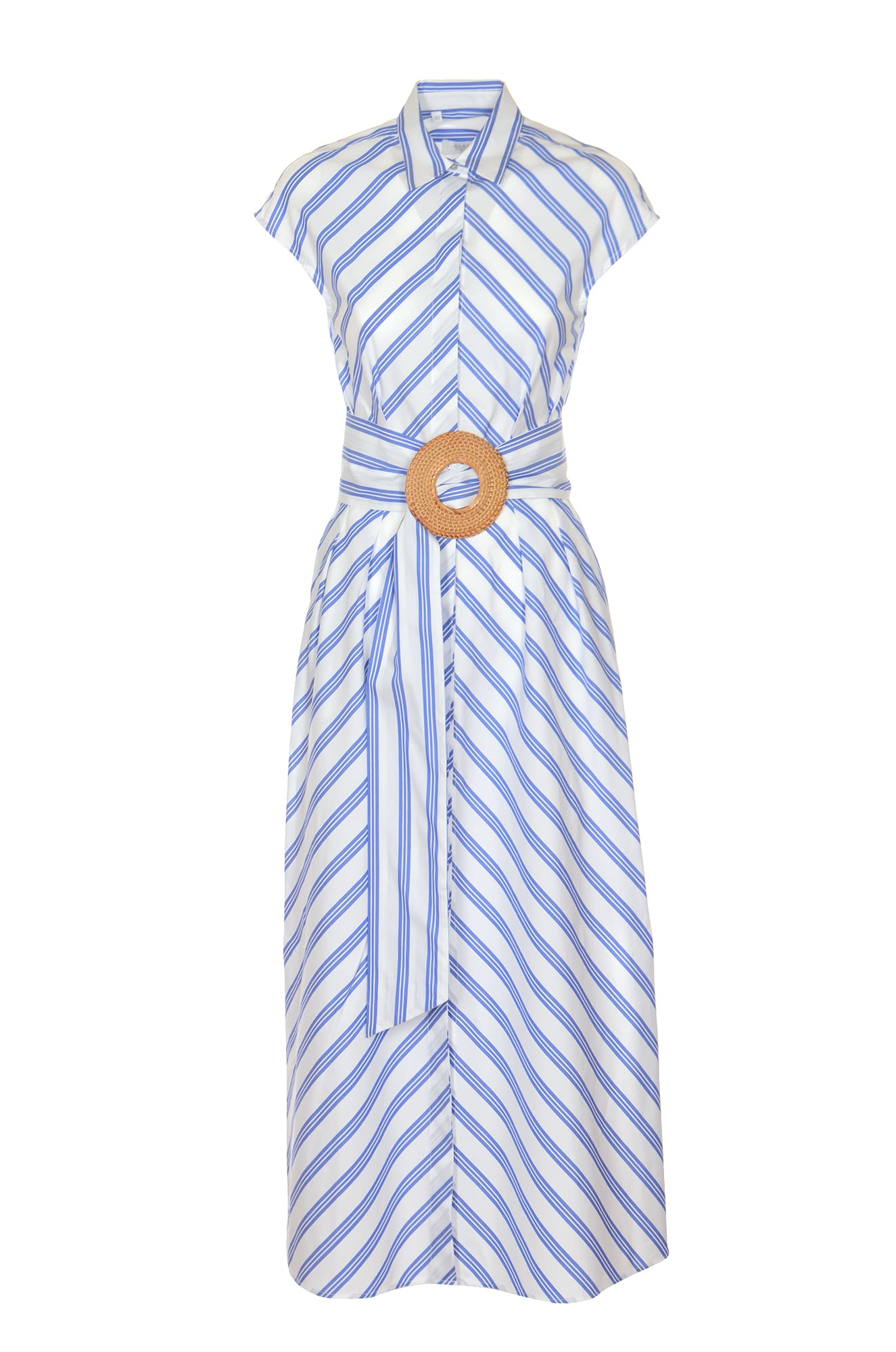 Barba Napoli Stripe Patterned Shirt Dress