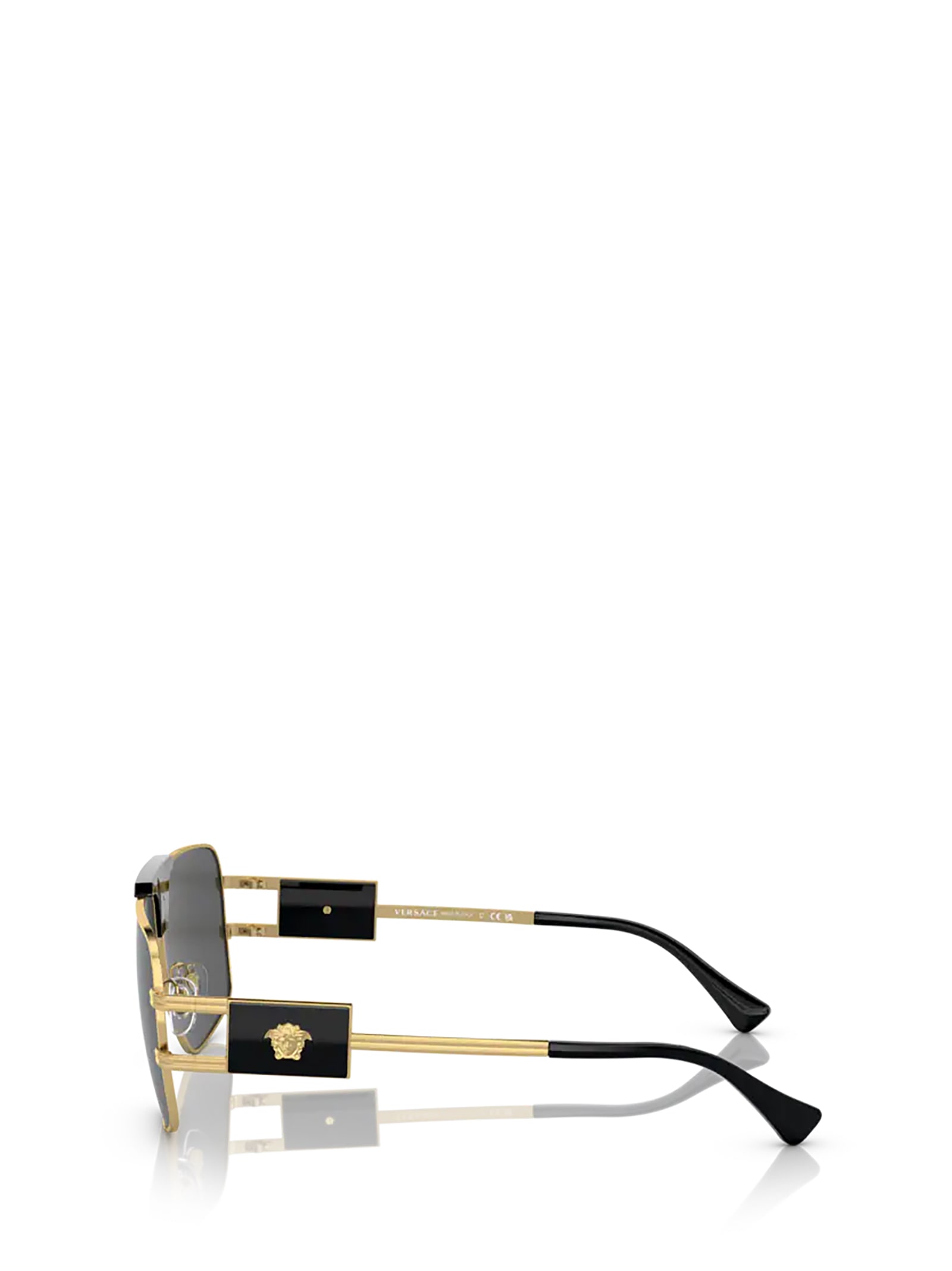 Shop Versace Ve2251 Gold Sunglasses