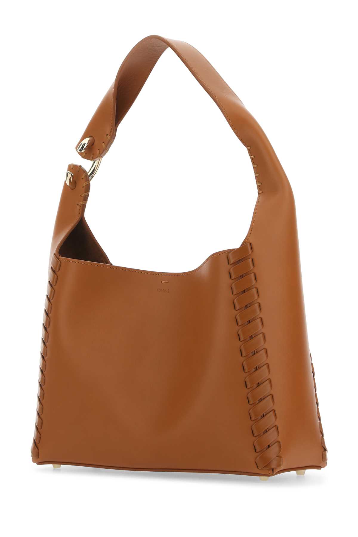 Shop Chloé Caramel Leather Mate Shoulder Bag In 247