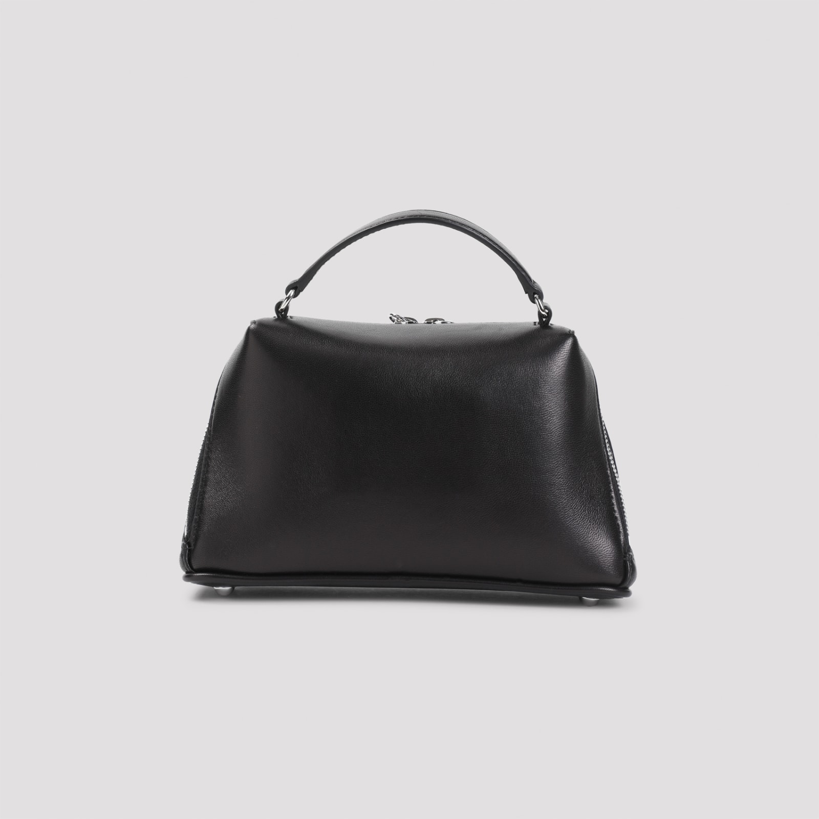 Shop Maison Margiela Glam Slam Strapezoid Bag In Black