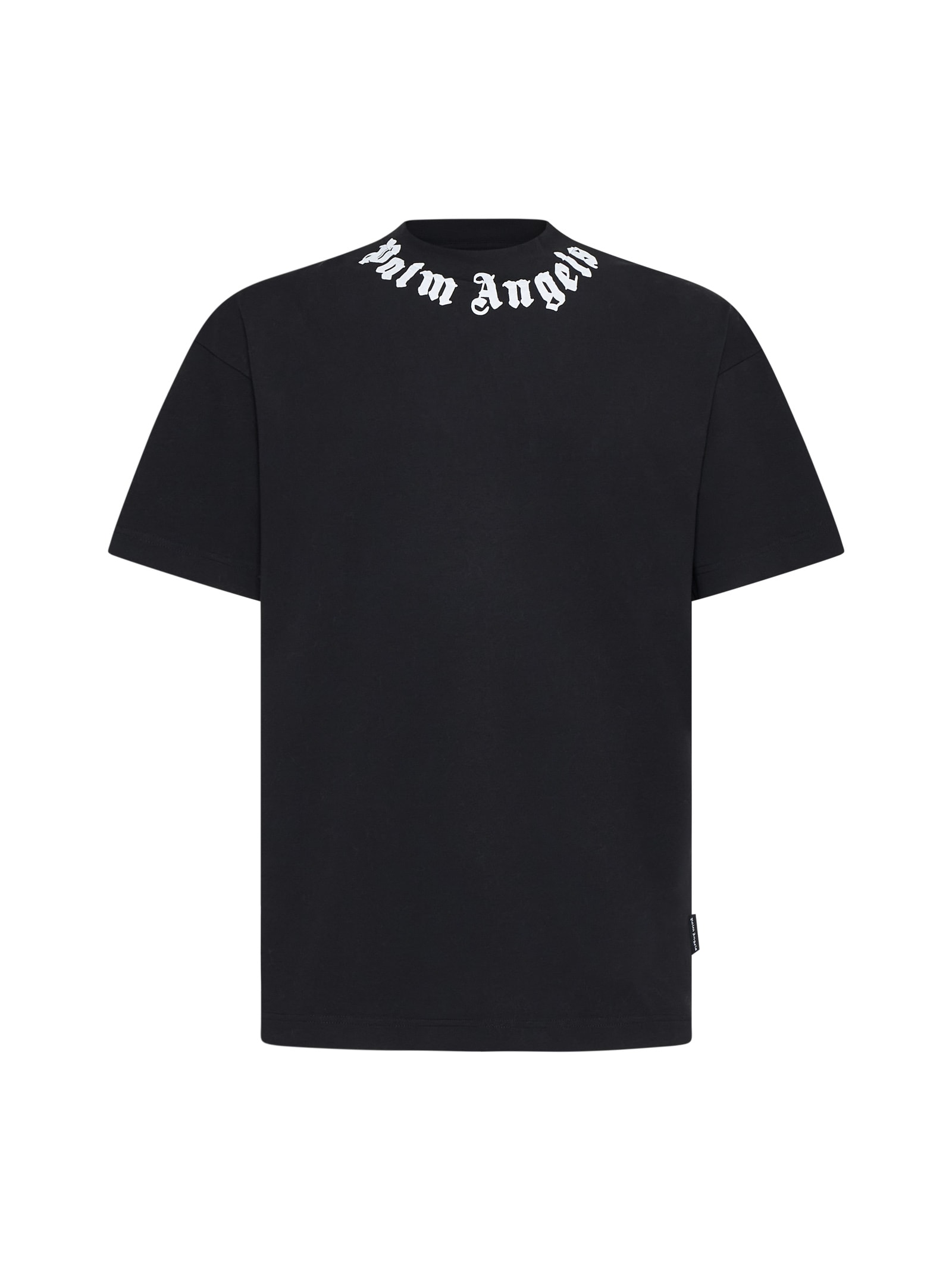 Shop Palm Angels T-shirt In Black Of White