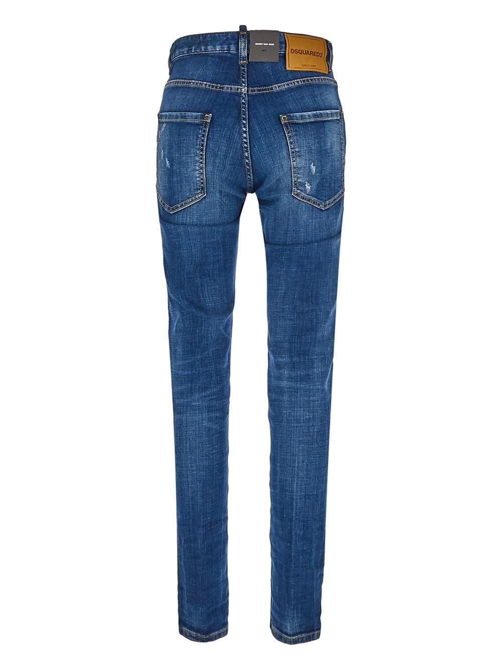 Shop Dsquared2 Skinny Dan Jeans In Blu Denim