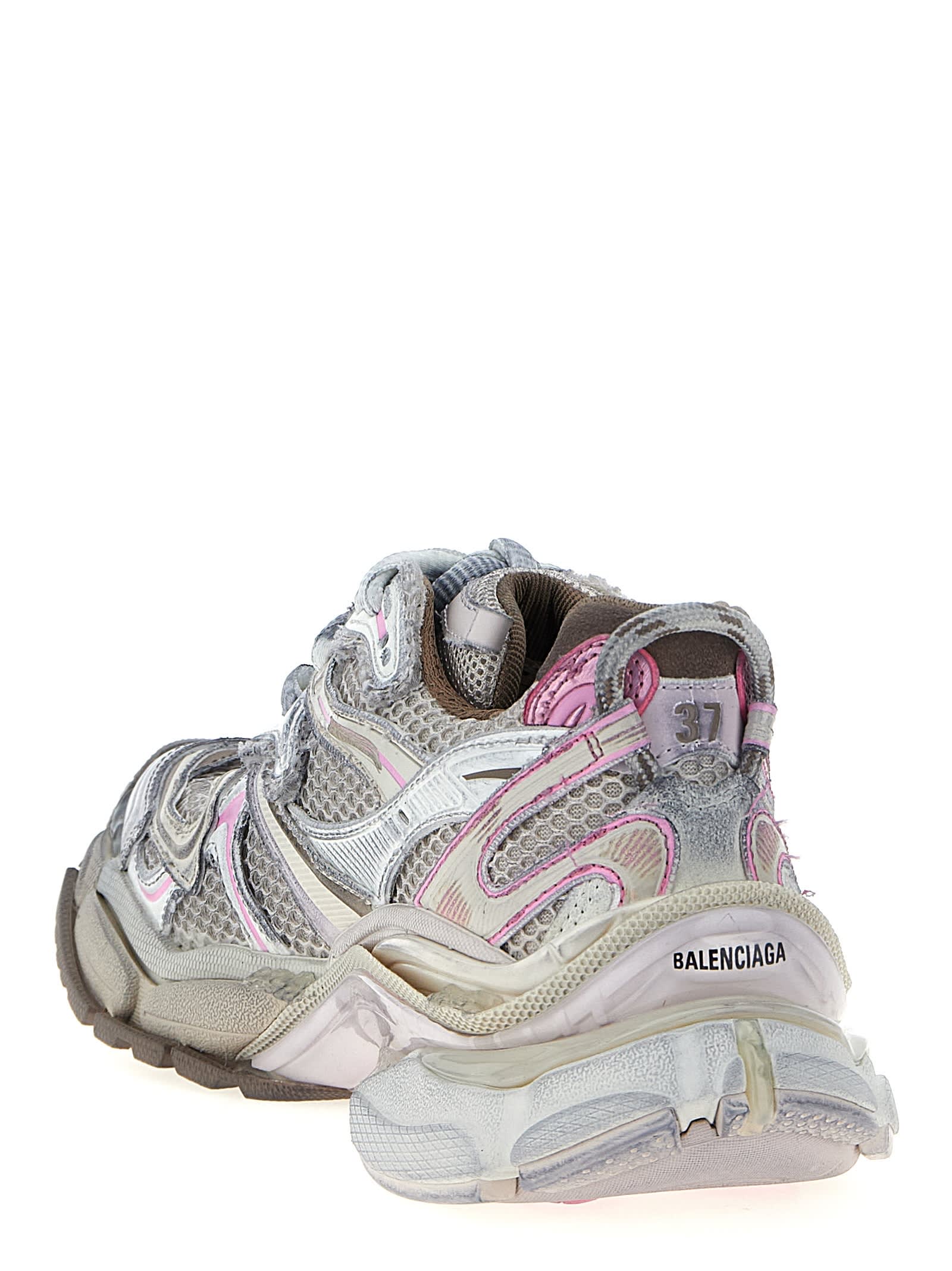 Balenciaga Women Runner 2.0 Nylon And Mesh Low-top Sneakers