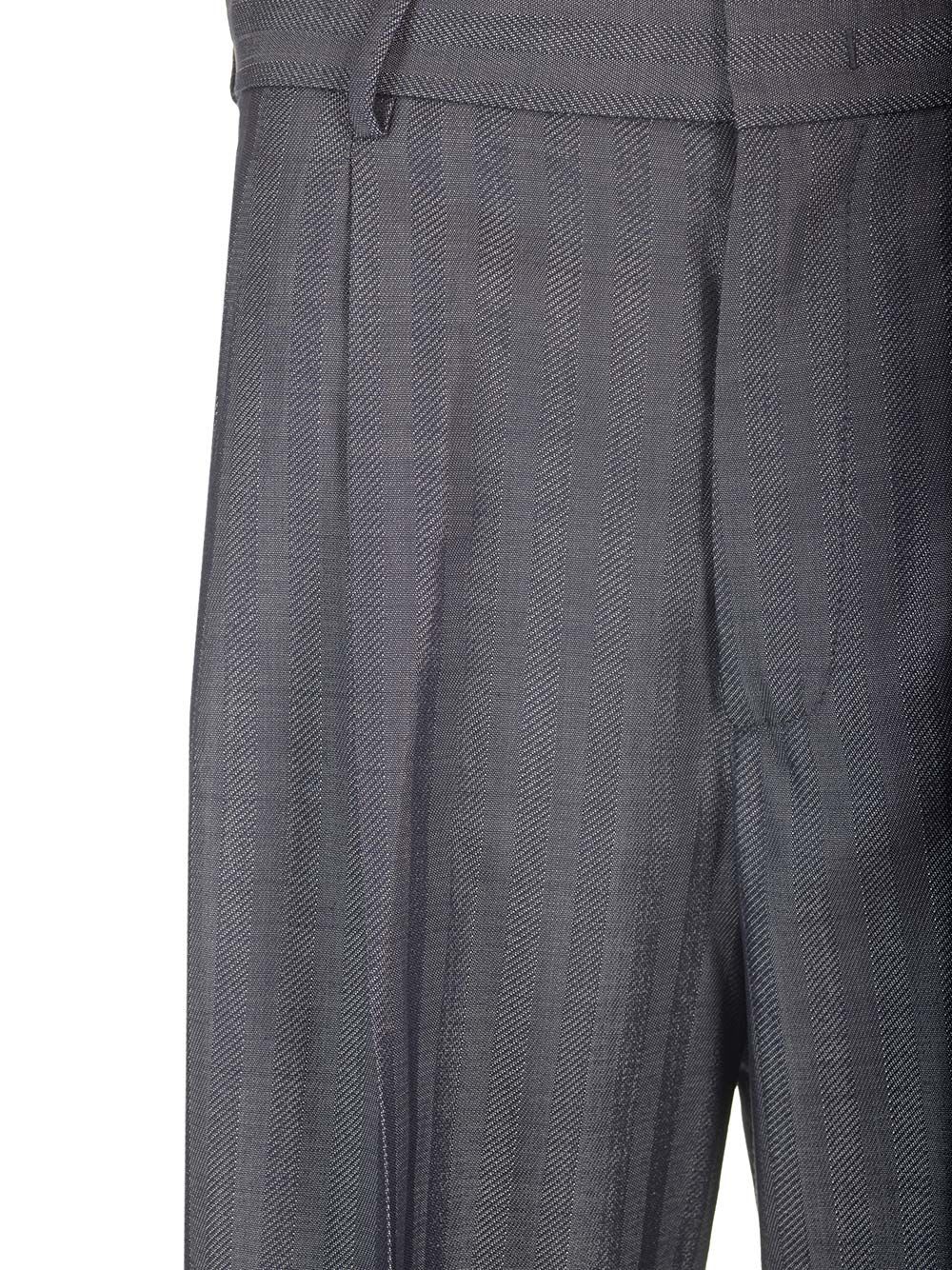 Shop Etro Tailored Trousers In Grey