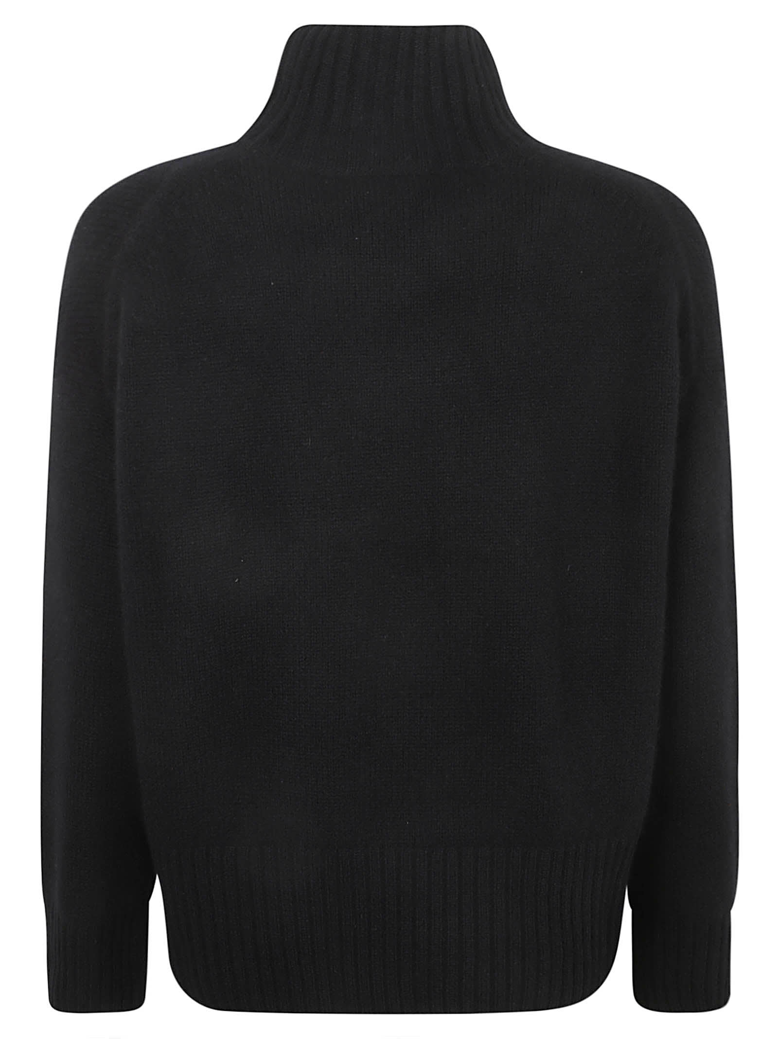 Shop Be You Ribbed Neck Sweater In Black