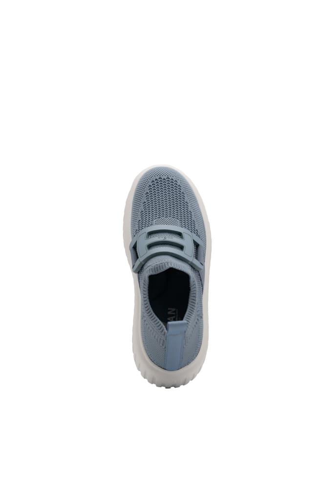 Shop Hogan Light Blue H-stripes Slip-on Sneakers In Celeste