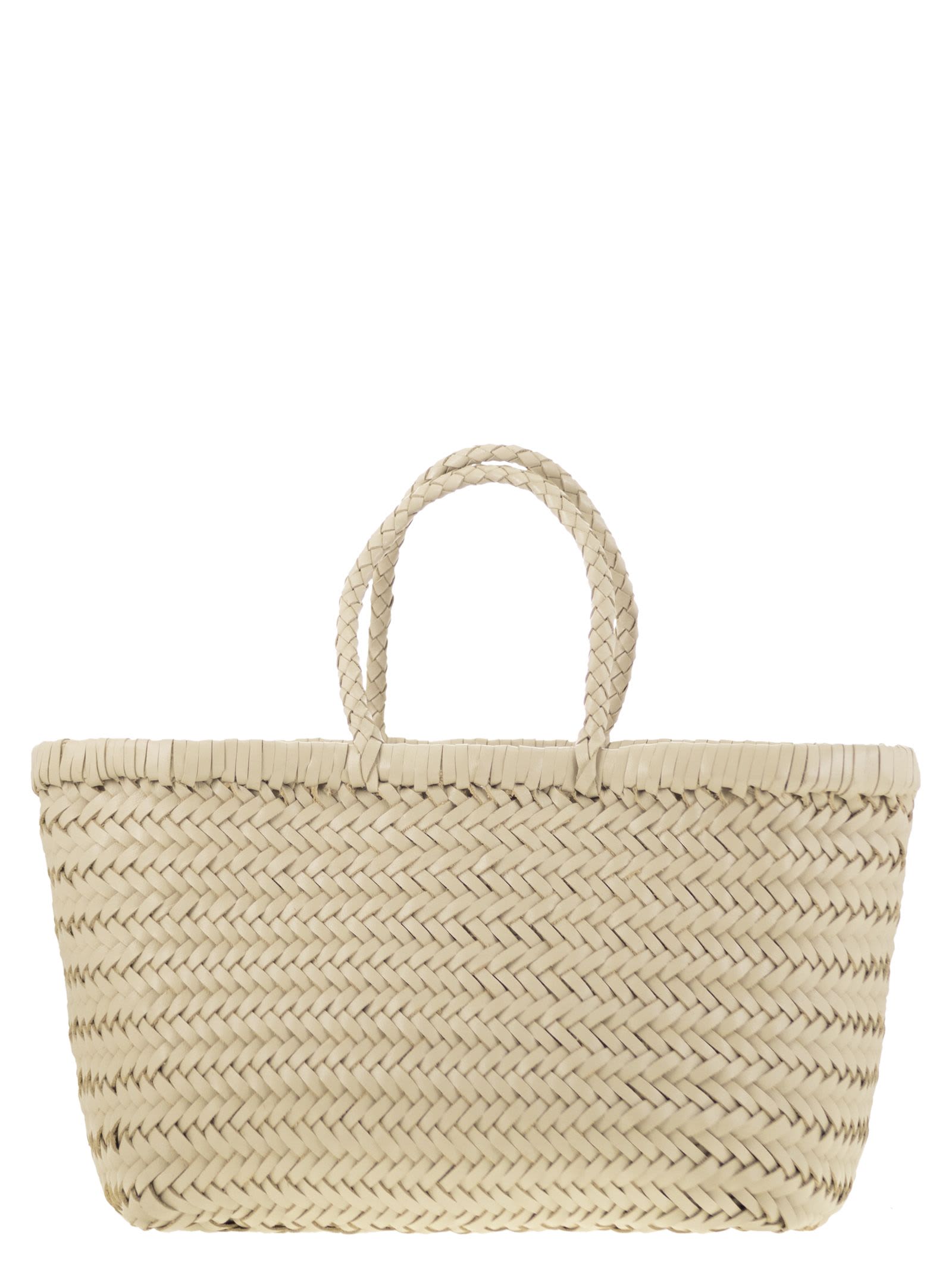 Triple Jump Small - Woven Leather Bag