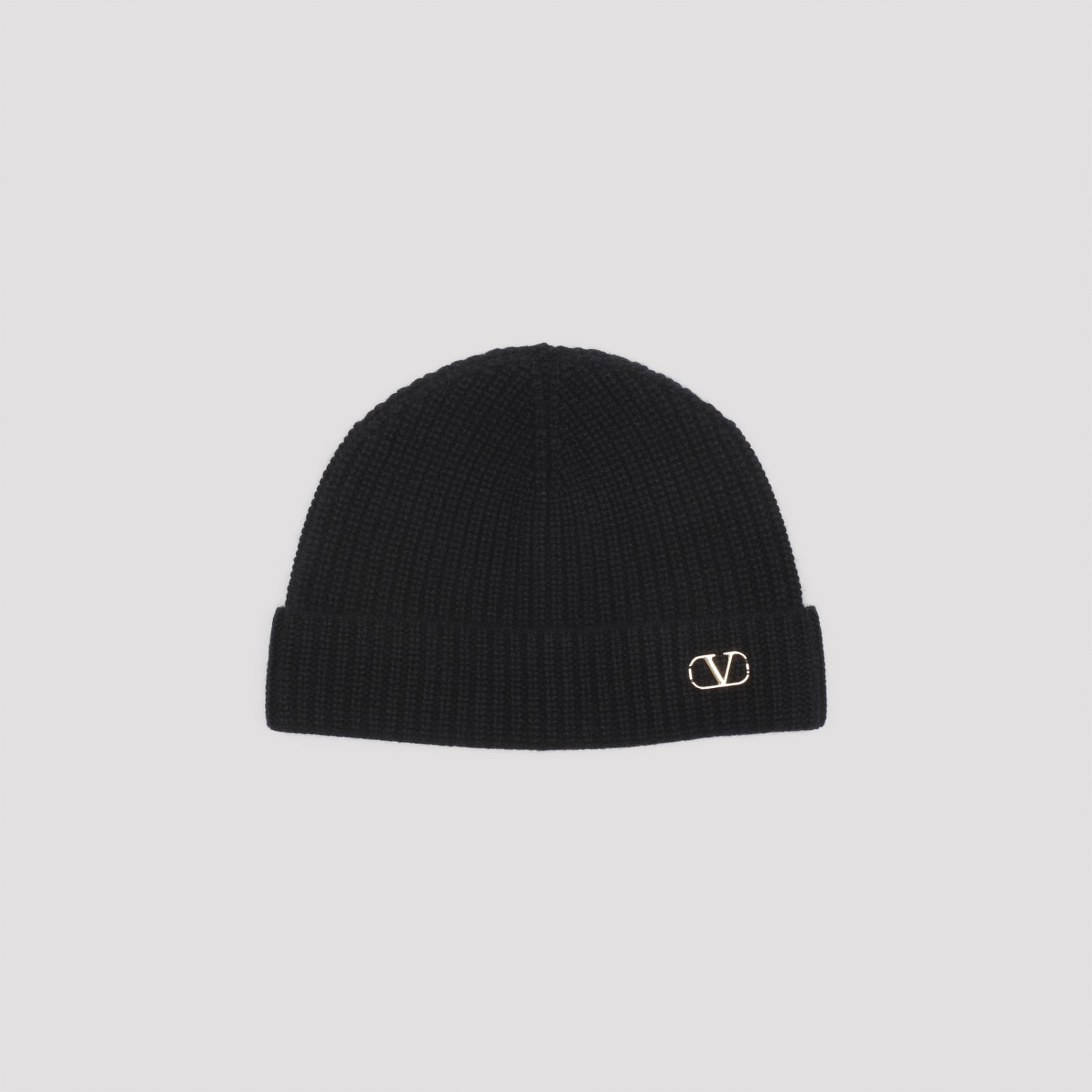 Shop Valentino Cashmere Beanie In No Nero