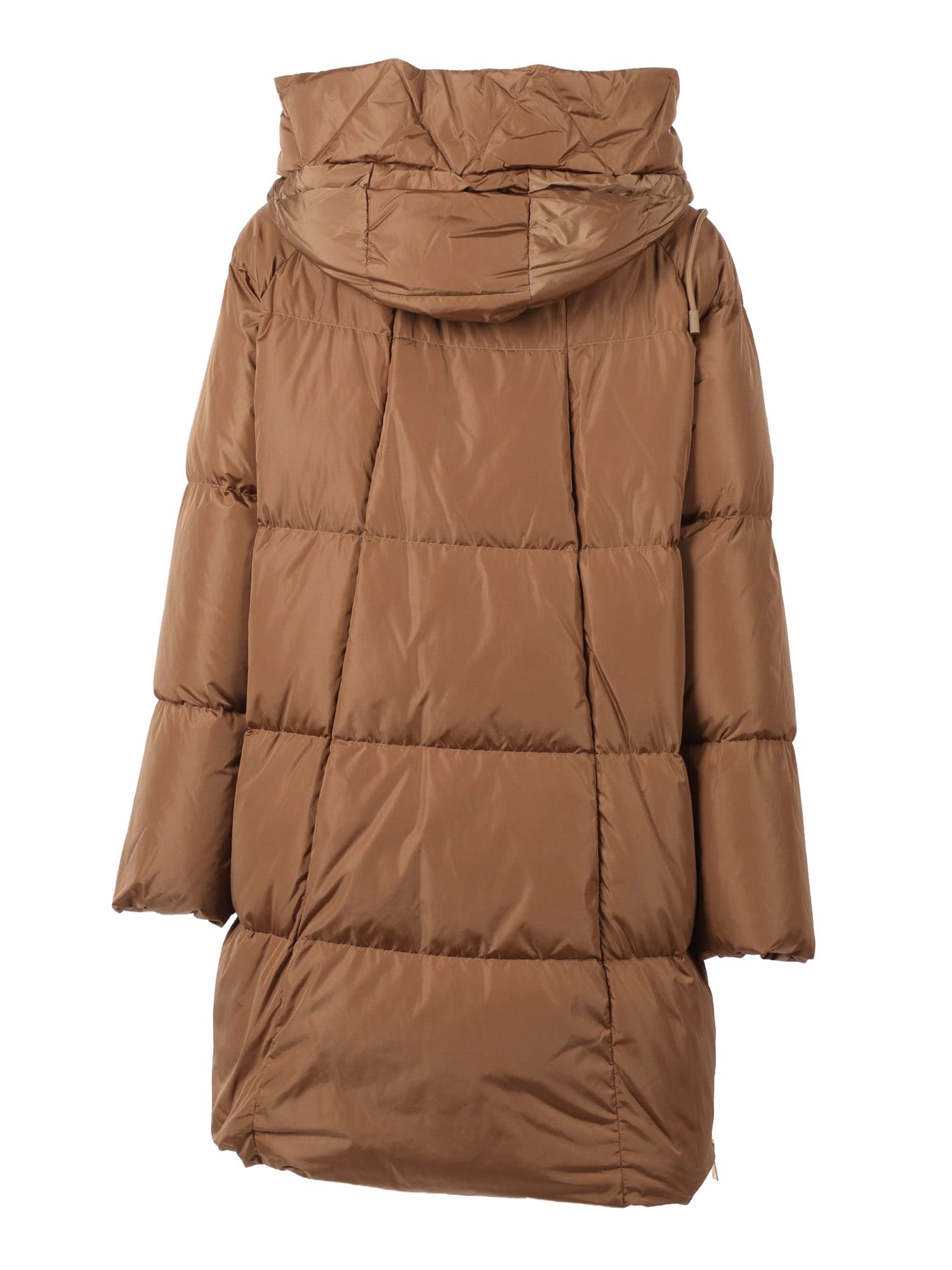 Weekend Max Mara Long Padded Jacket In Brown