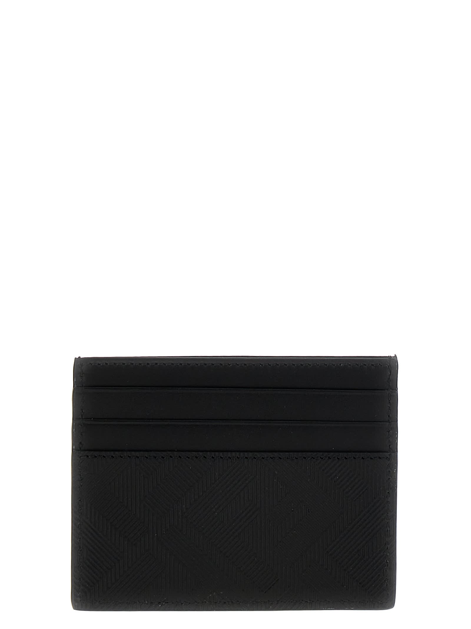 Shop Fendi Shadow Diagonal Card Holder In Black