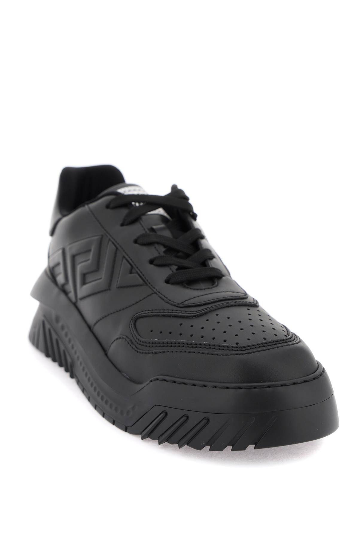 Shop Versace Odissea Sneakers In Black (black)