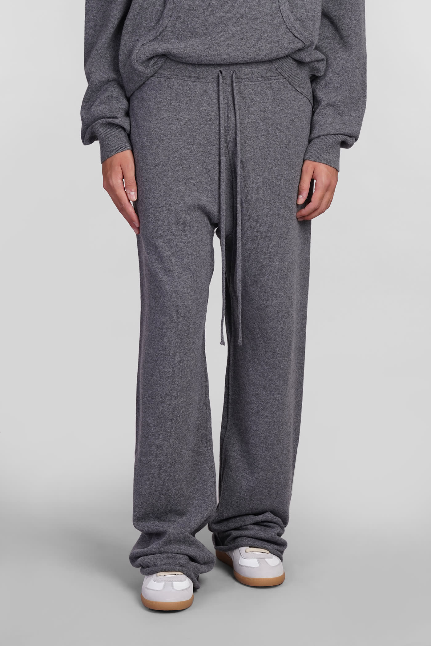 Shop Maison Margiela Pants In Grey Wool