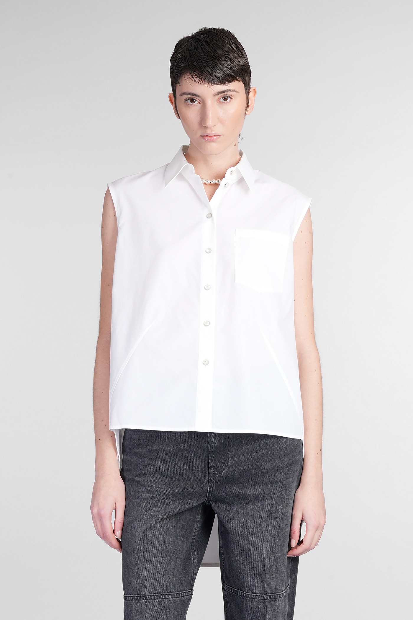 Shirt In White Cotton