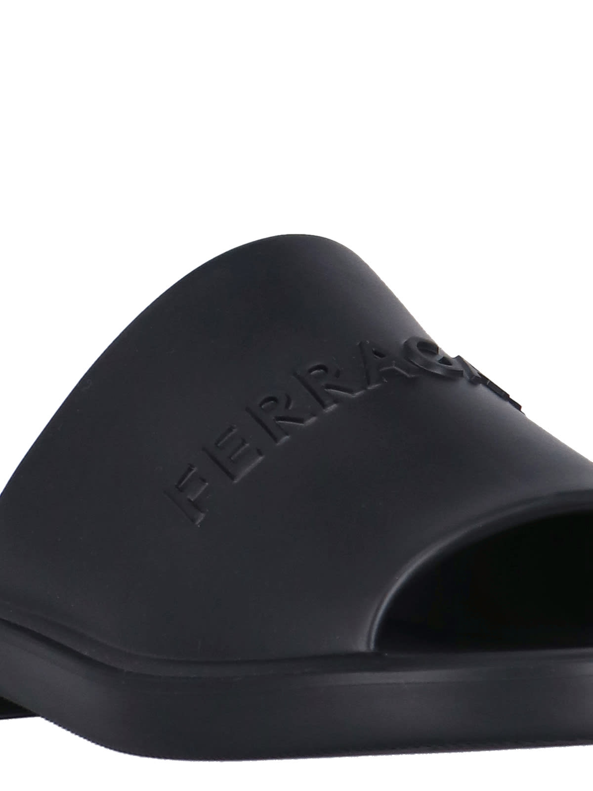 Shop Ferragamo 3d Logo Sliders In Black