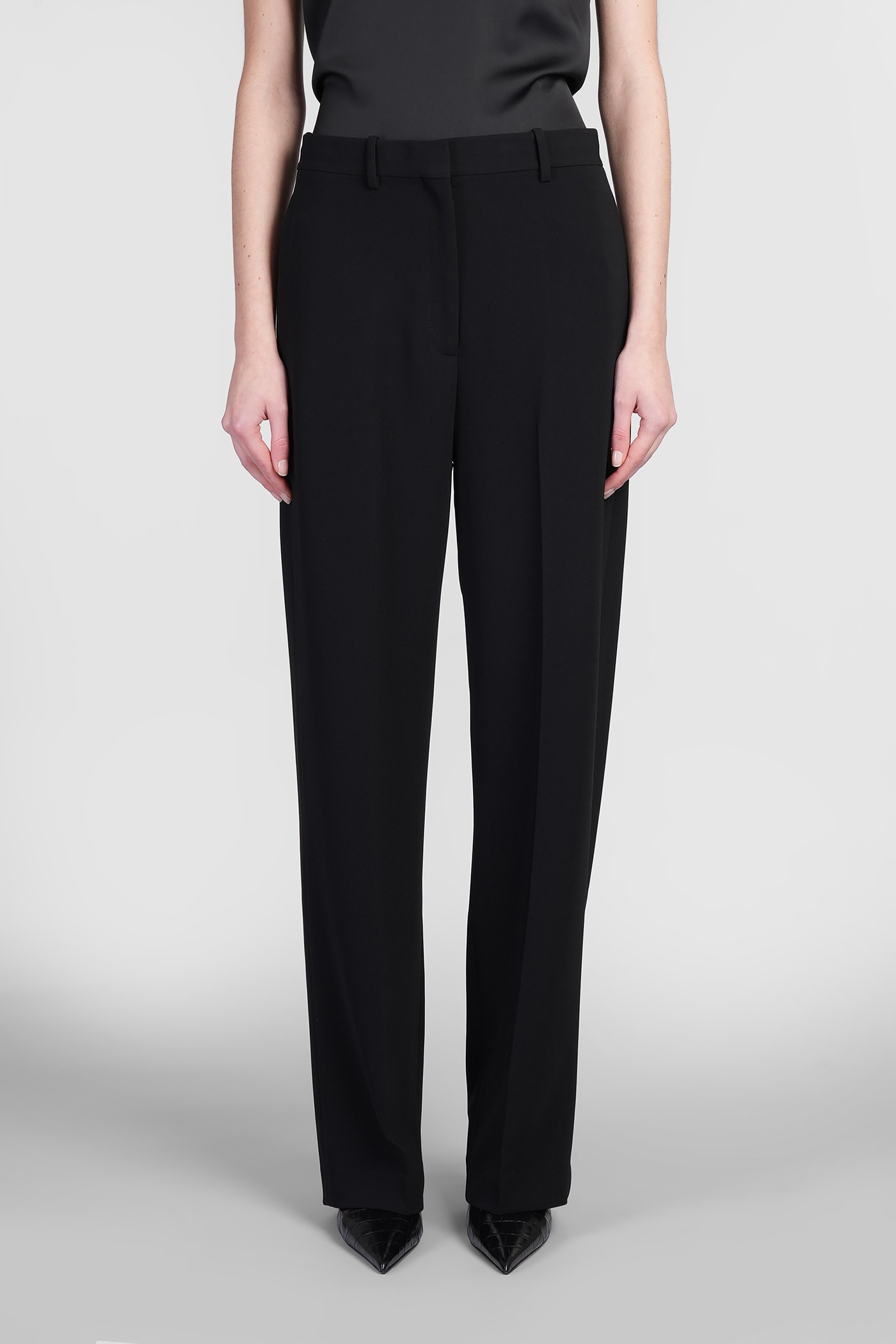 Theory Pants In Black Triacetate