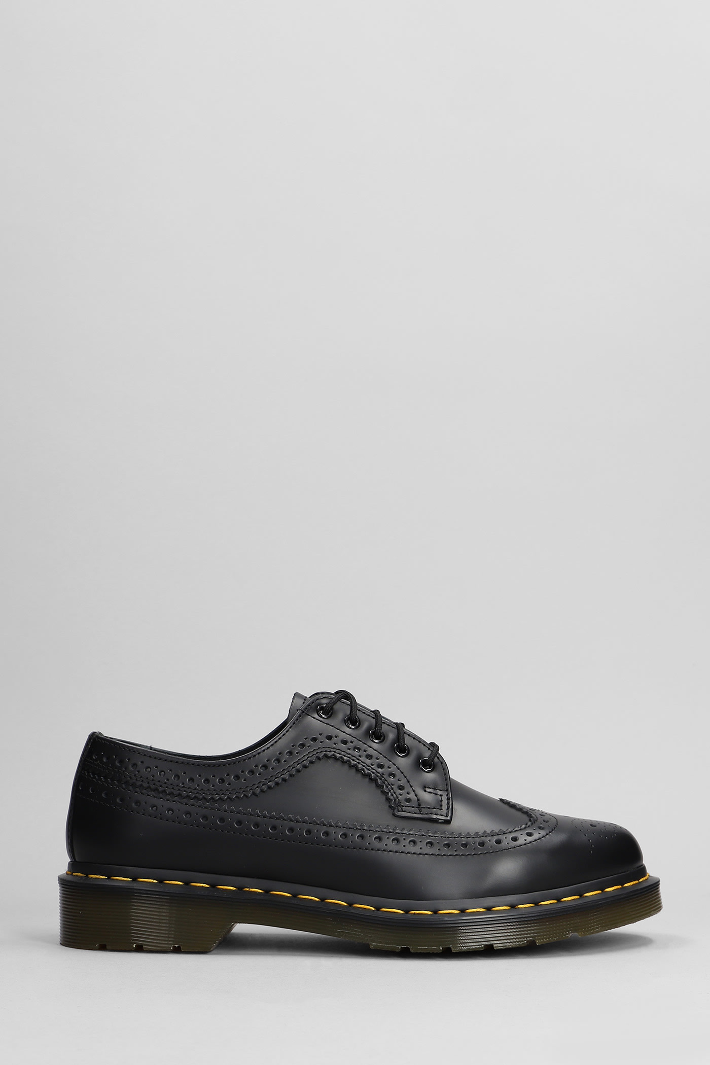 Dr. Martens' Dr. Martens Man Lace-up Shoes Black Size 11 Leather In Black