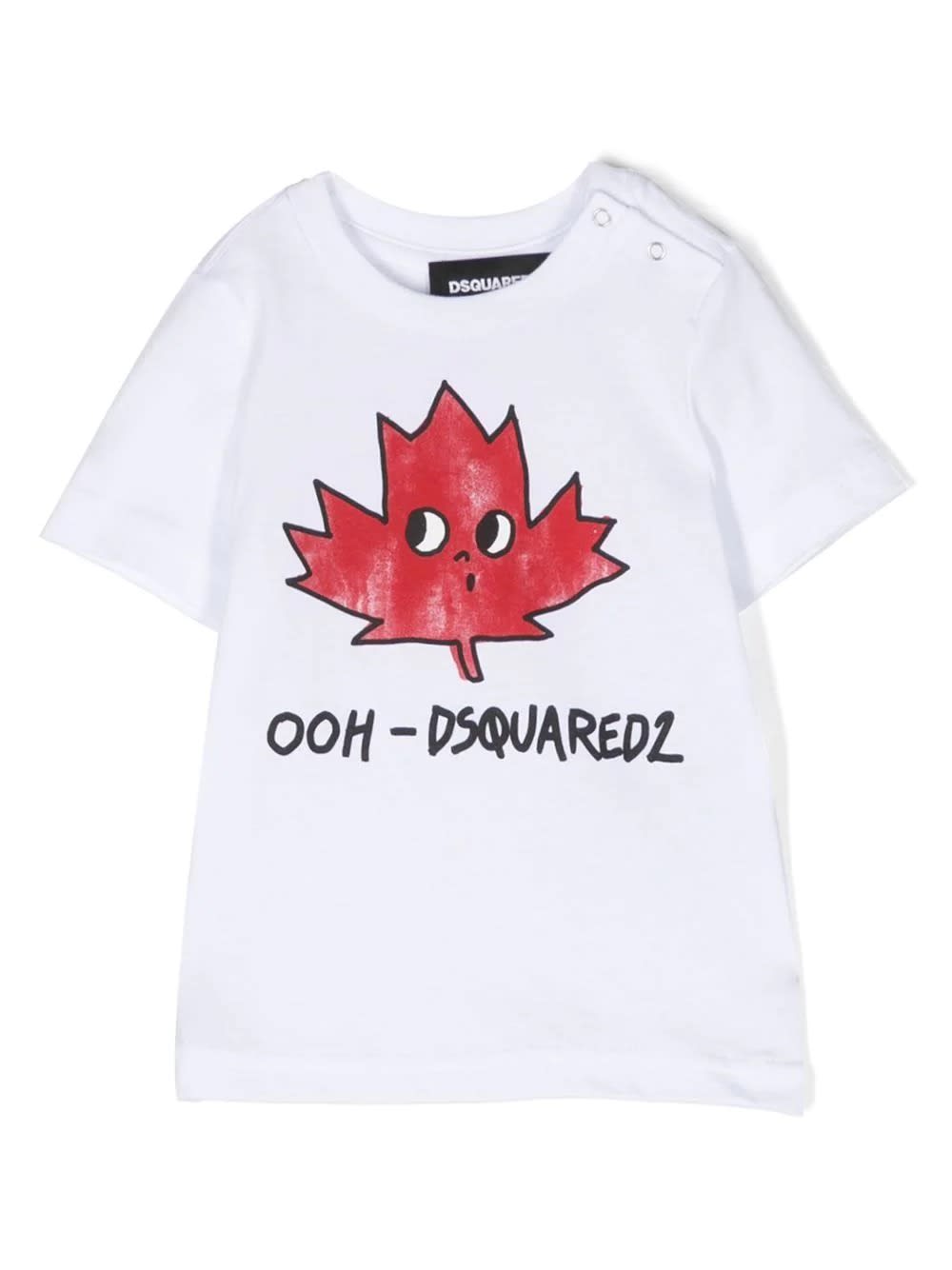DSQUARED2 WHITE OOH-DSQUARED2 BABY T-SHIRT
