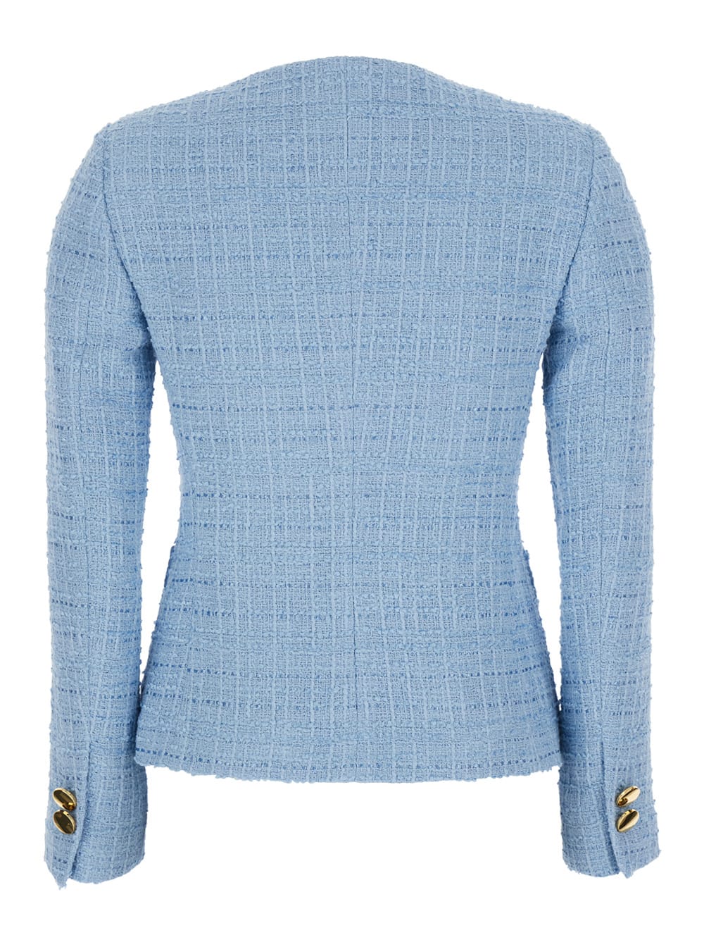 Tagliatore 'beverly' Light-blue Jacket With Metal Buttons In Light Blue