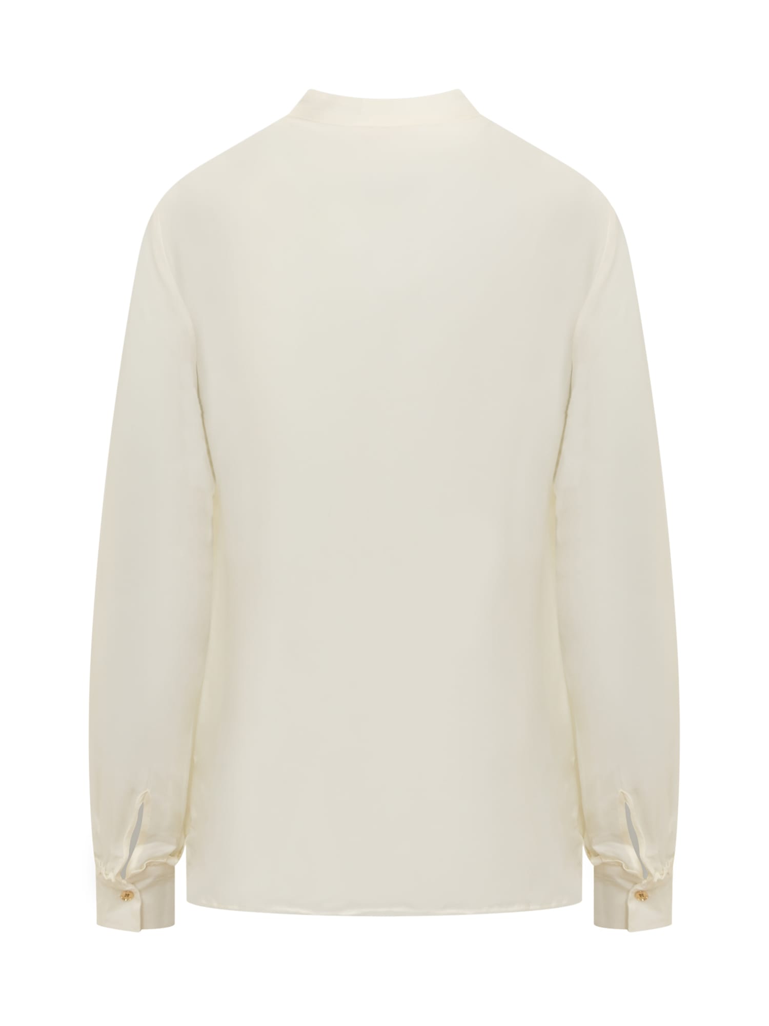 Michael Kors Ruffled Georgette Blouse In Panna