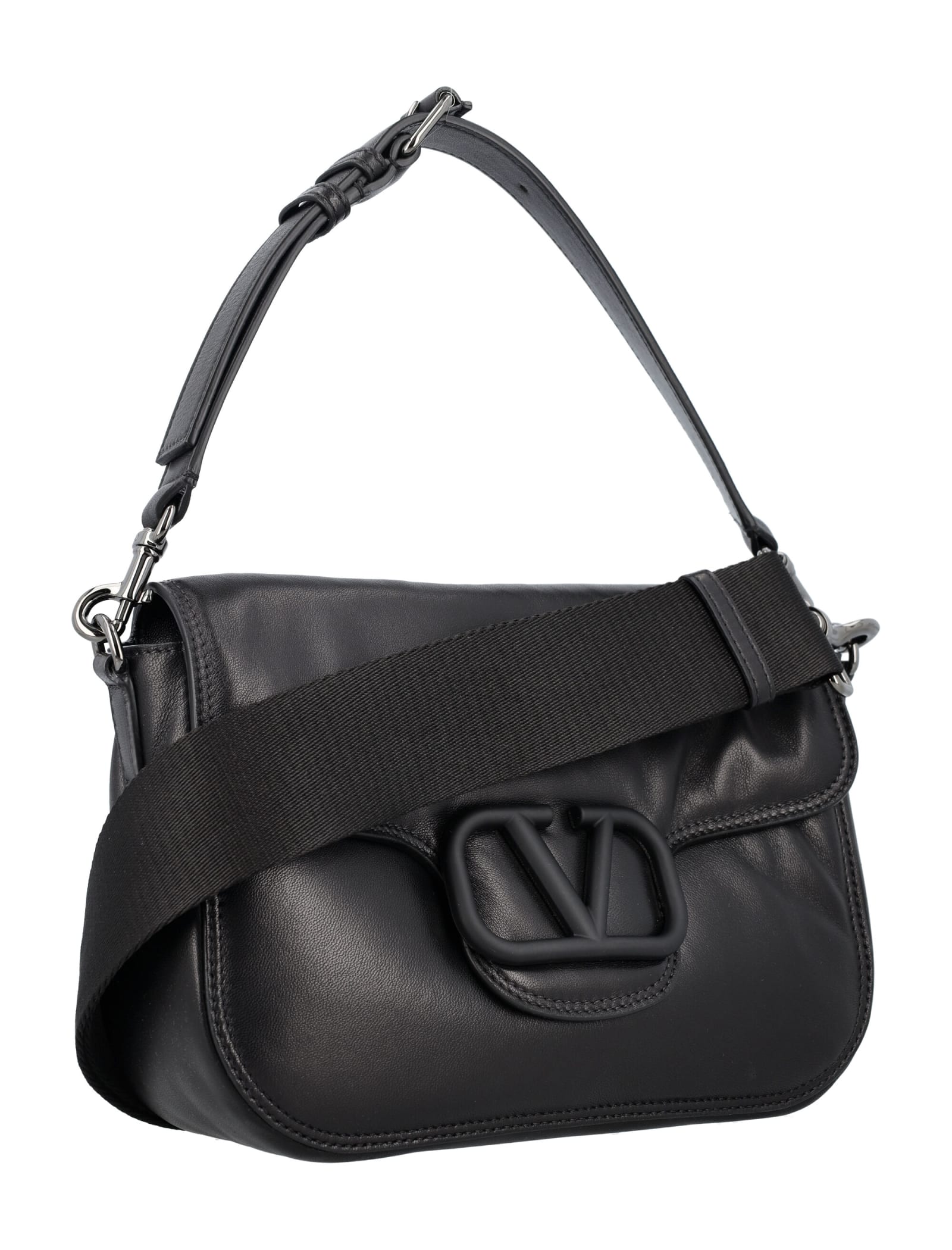 Shop Valentino All Time Shoulder Bag In Nero