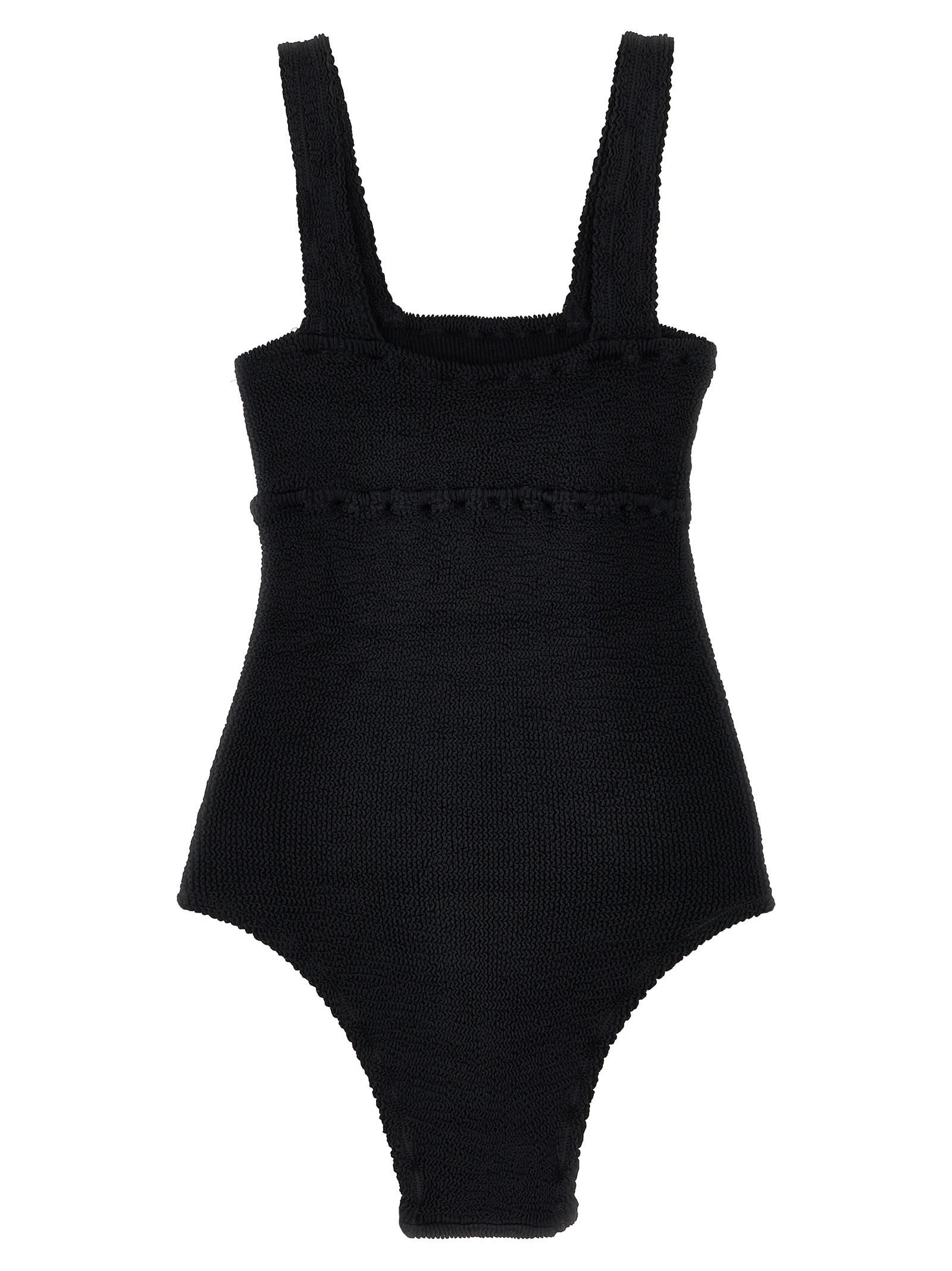 Shop Reina Olga Lucia One-piece Swimsuit In Black