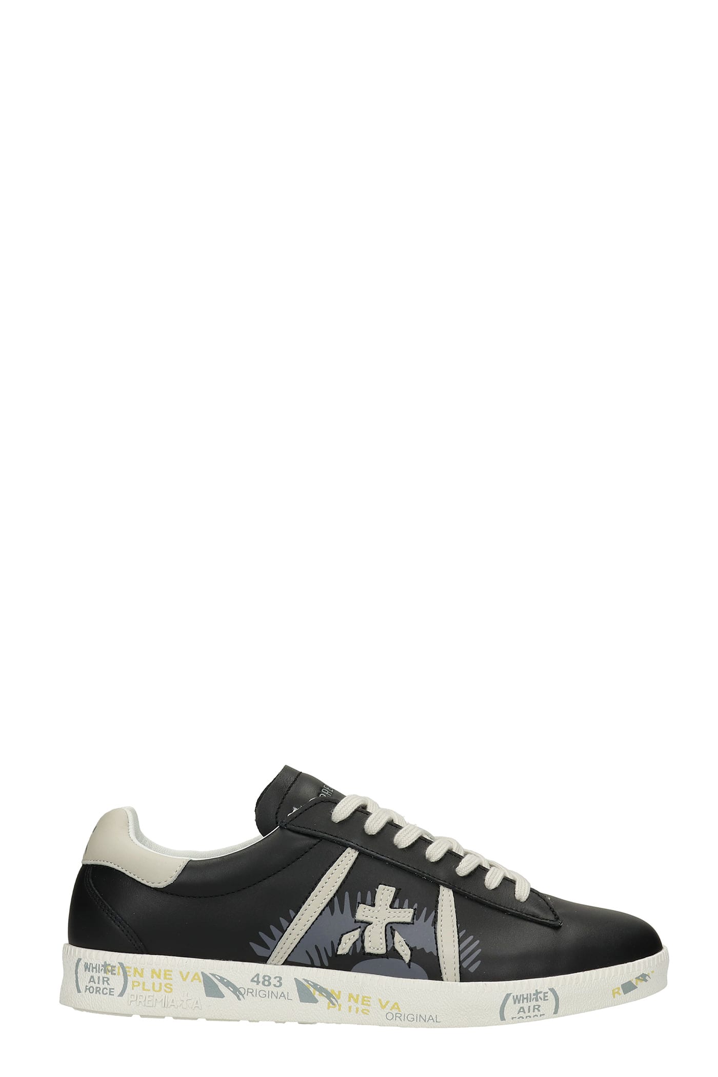 Premiata Andy Sneakers In Black Leather
