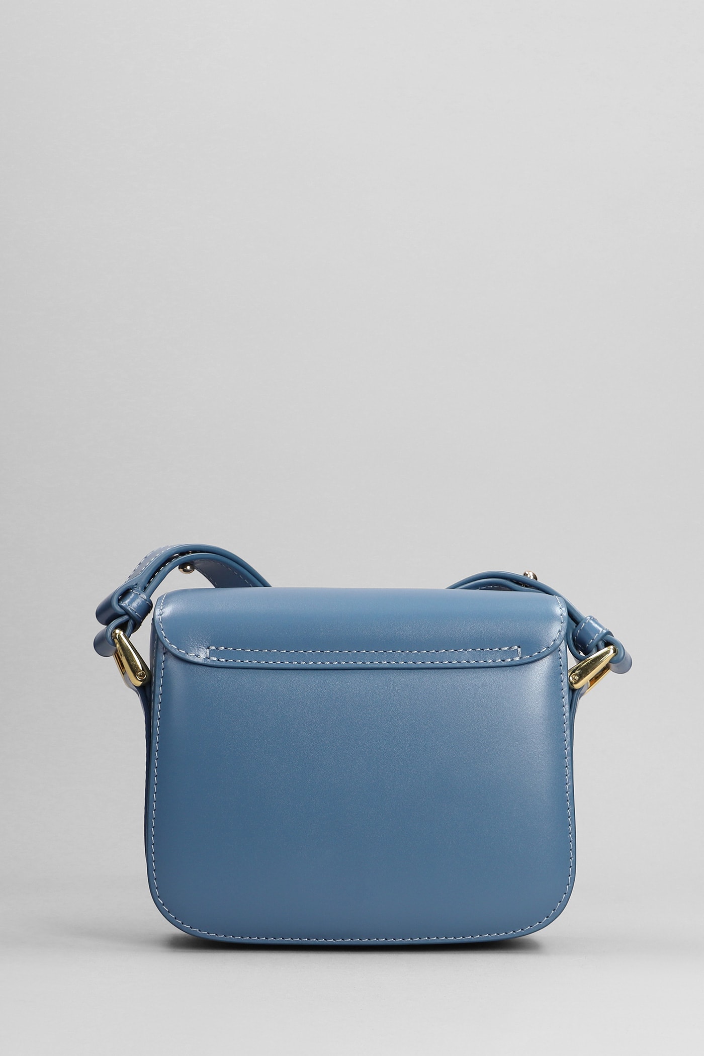 Shop Apc Grace Mini Shoulder Bag In Blue Leather