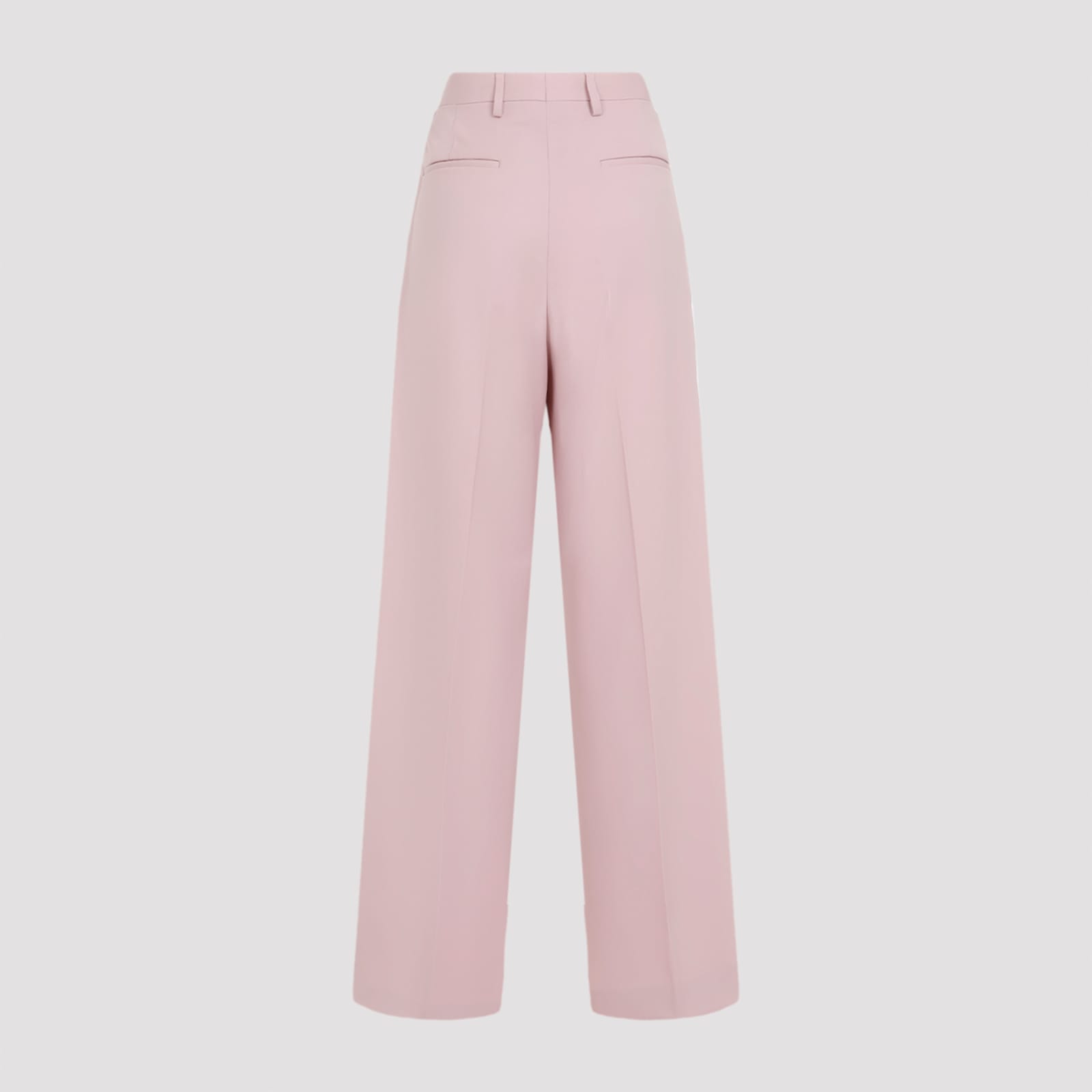 Shop Dries Van Noten Wide Pants In Old Rose