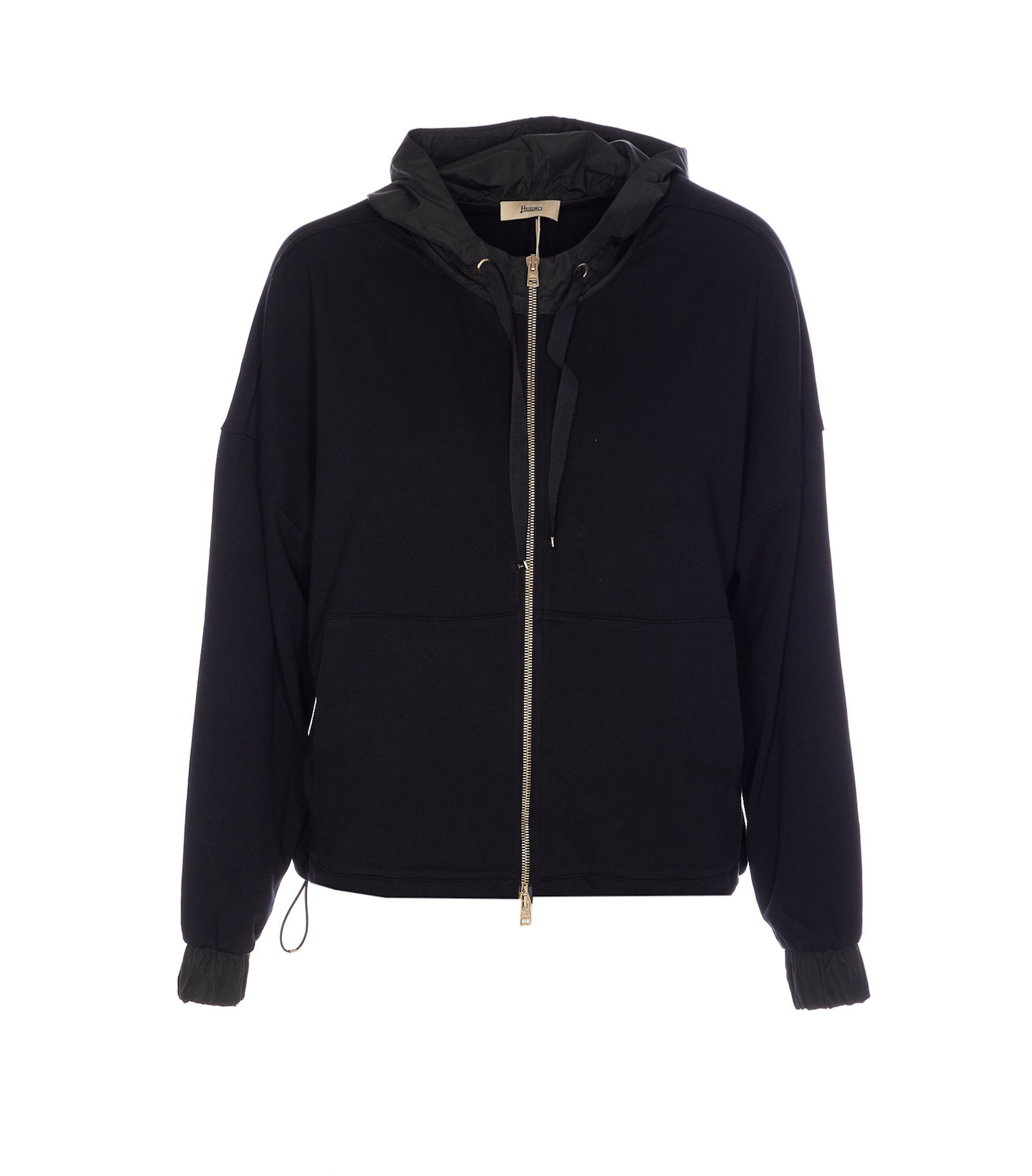 Herno Zip Sweatshirt Drawstring Hood