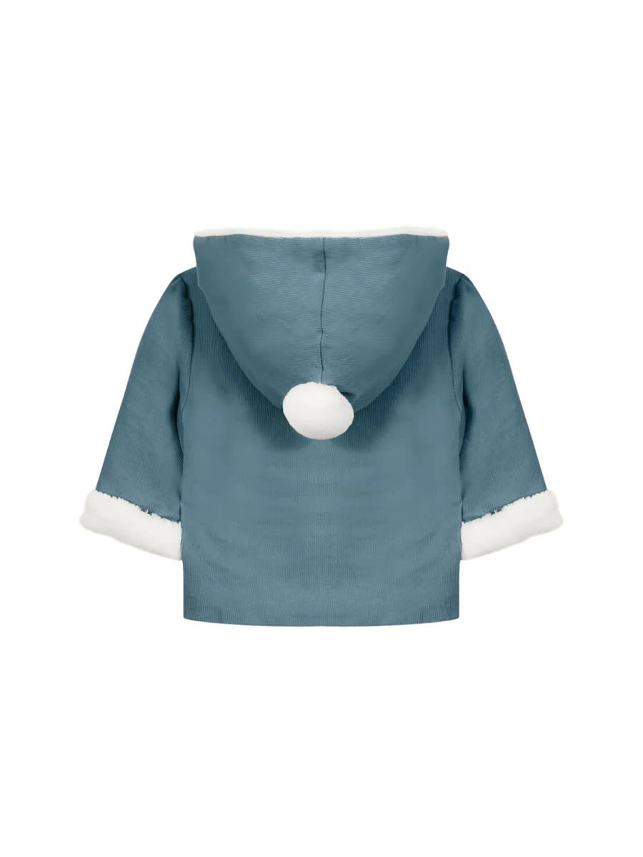 Tartine Et Chocolat Hooded Coat In Blue
