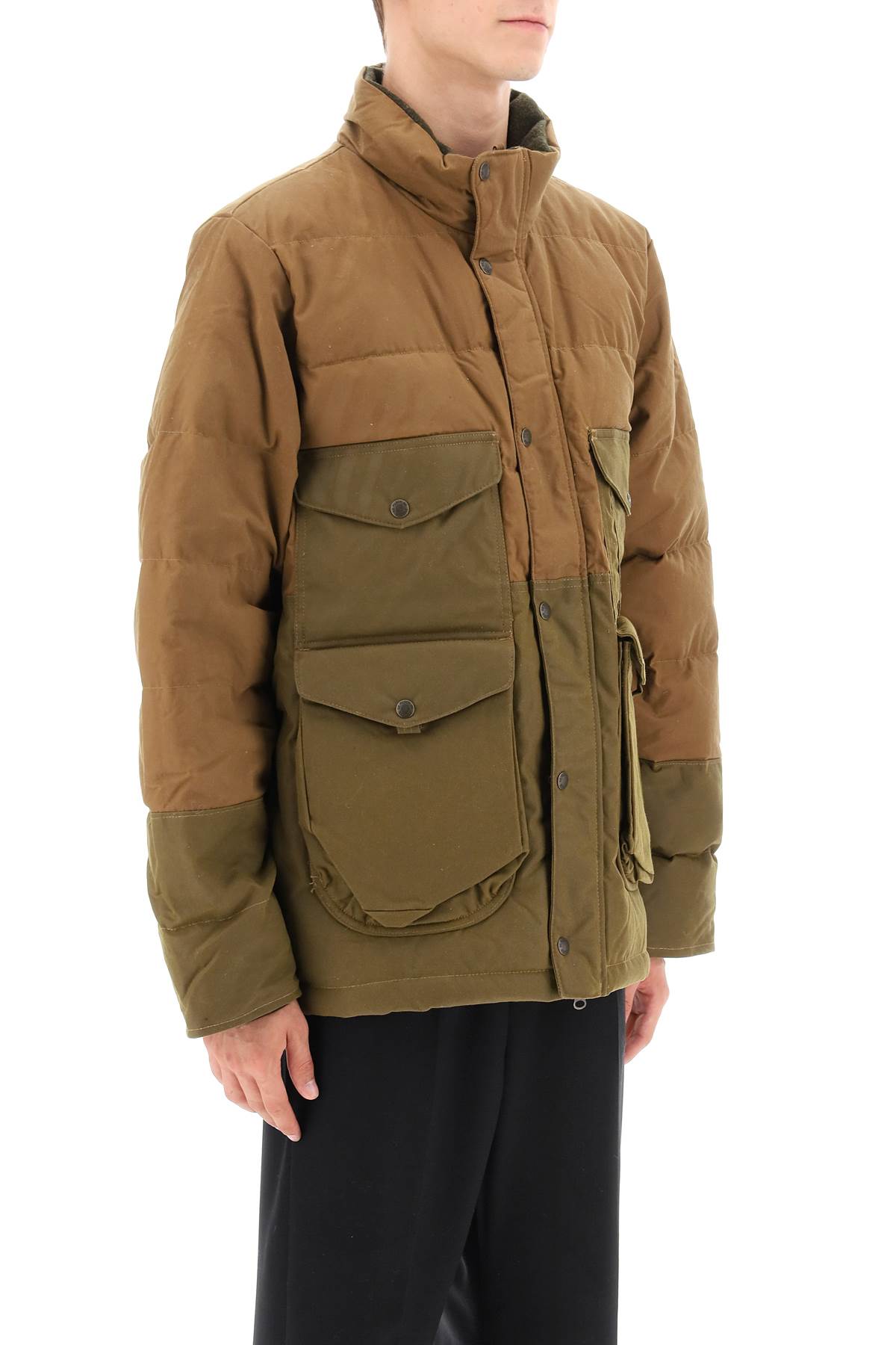 Shop Filson Cruiser Water-repellent Puffer Jacket In Dark Tan (brown)