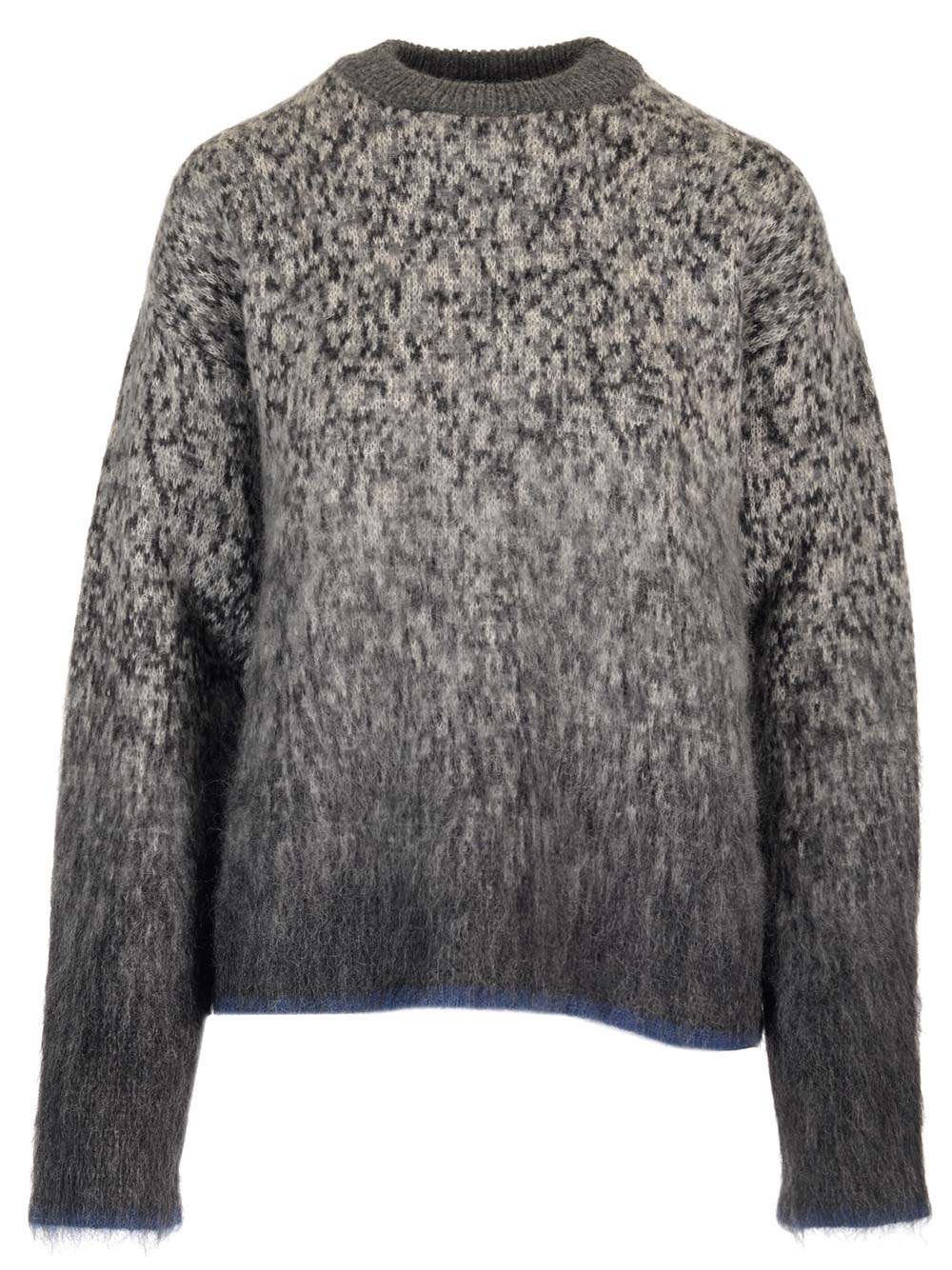 Shop Off-white Sweater With Arrows Motif On The Back In Dark Grey